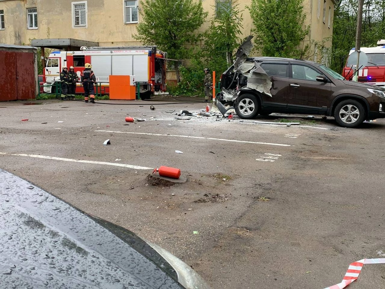 In Mytishchi, two people were injured in an explosion in a car shot to a grenade launcher - Moscow, Incident, Explosion, Grenade launcher, Text, Negative, Longpost, news