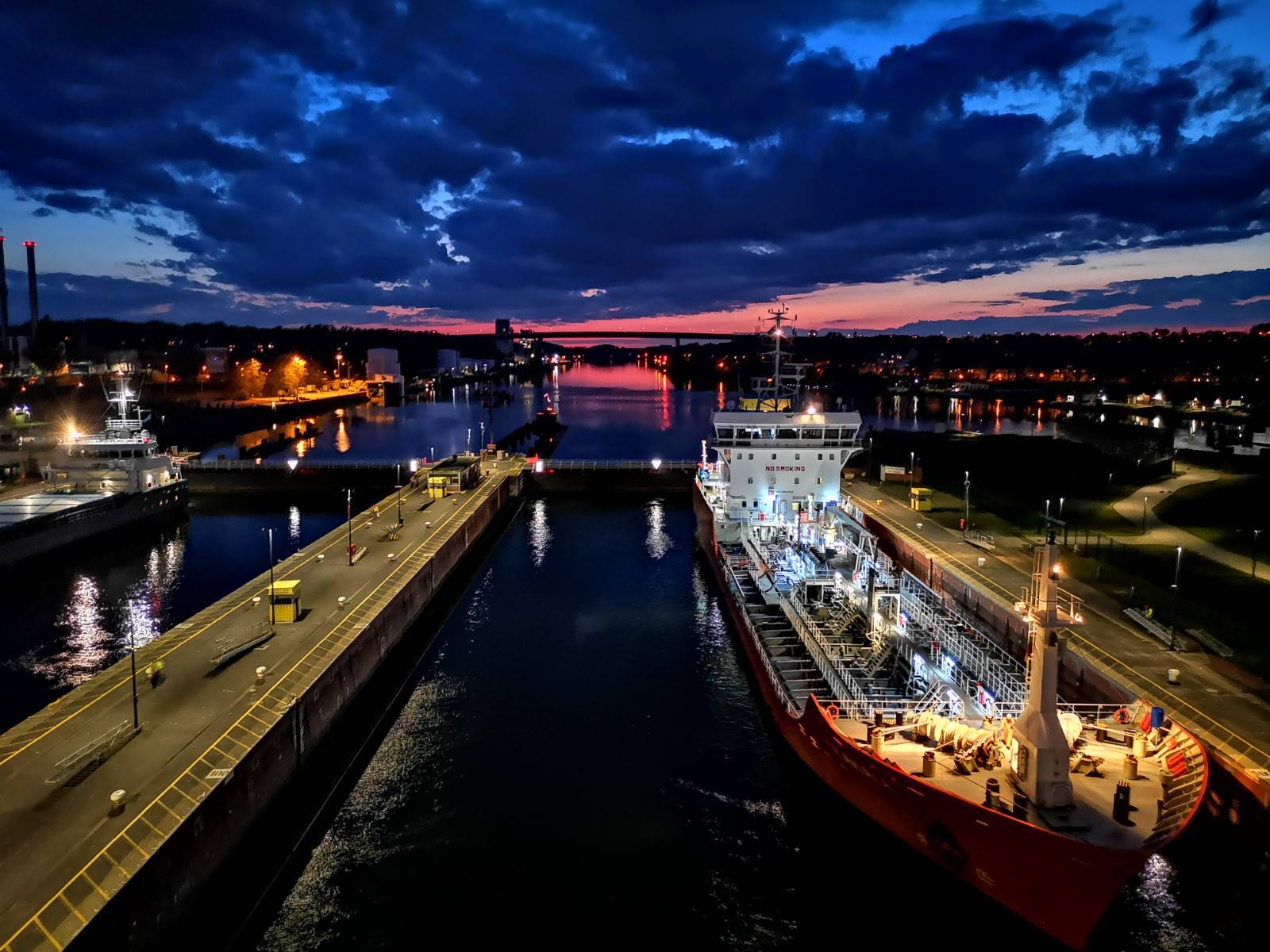 Kiel Canal, Holtenau - My, Shipping, Germany