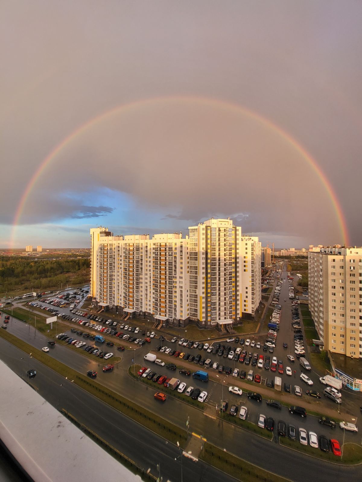 Surgut now - My, Rainbow, Mobile photography, HelloIRainbow, Surgut, Longpost