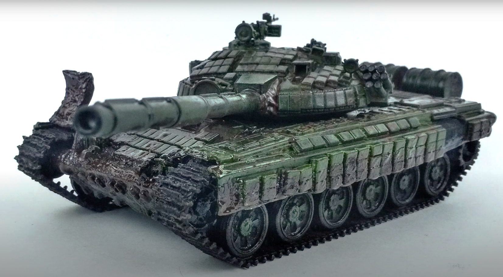 KV-1 (L-11). - My, Modeling, Stand modeling, Scale model, Collecting, Collection, Video, Youtube, Longpost