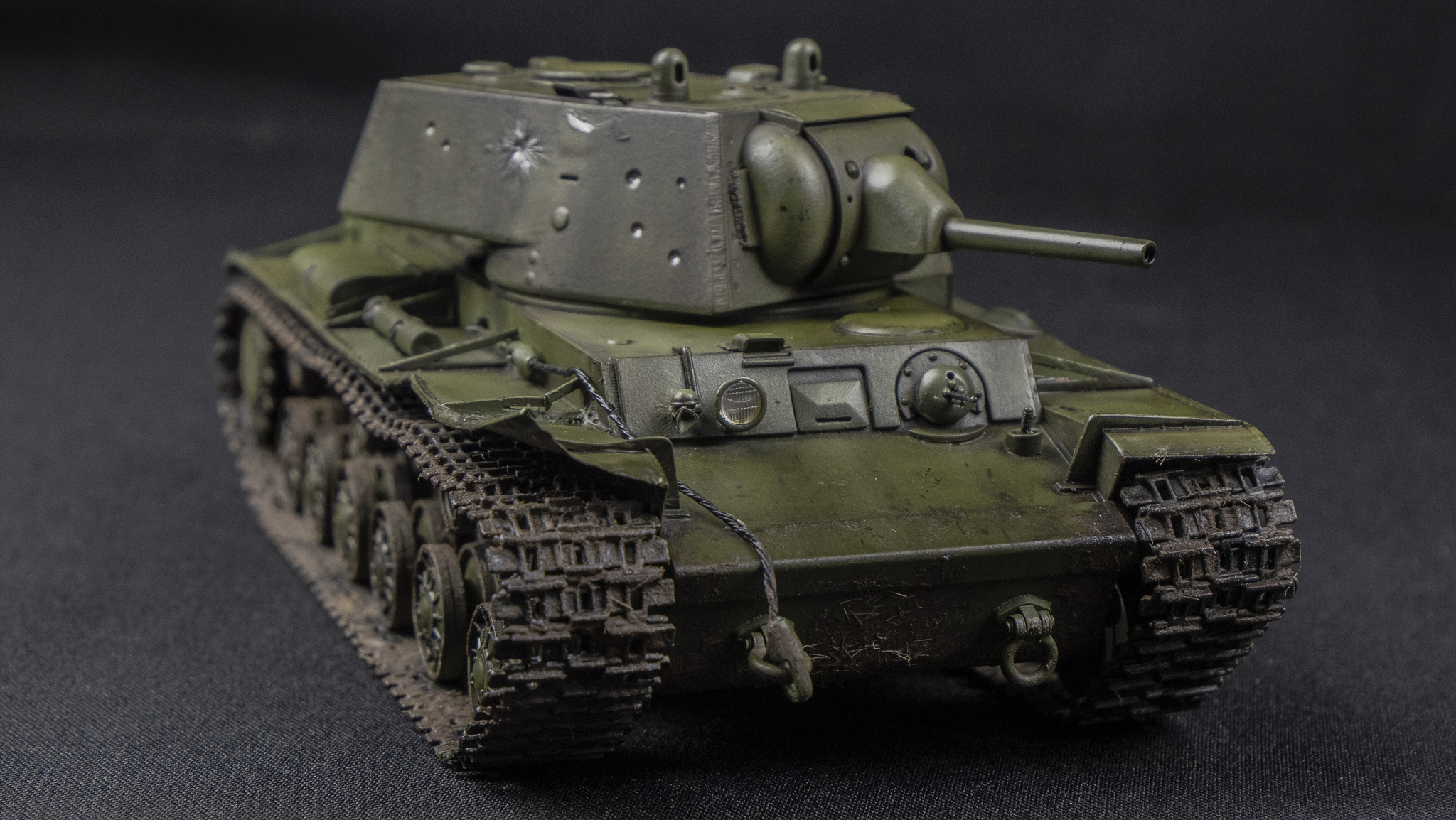 KV-1 (L-11). - My, Modeling, Stand modeling, Scale model, Collecting, Collection, Video, Youtube, Longpost