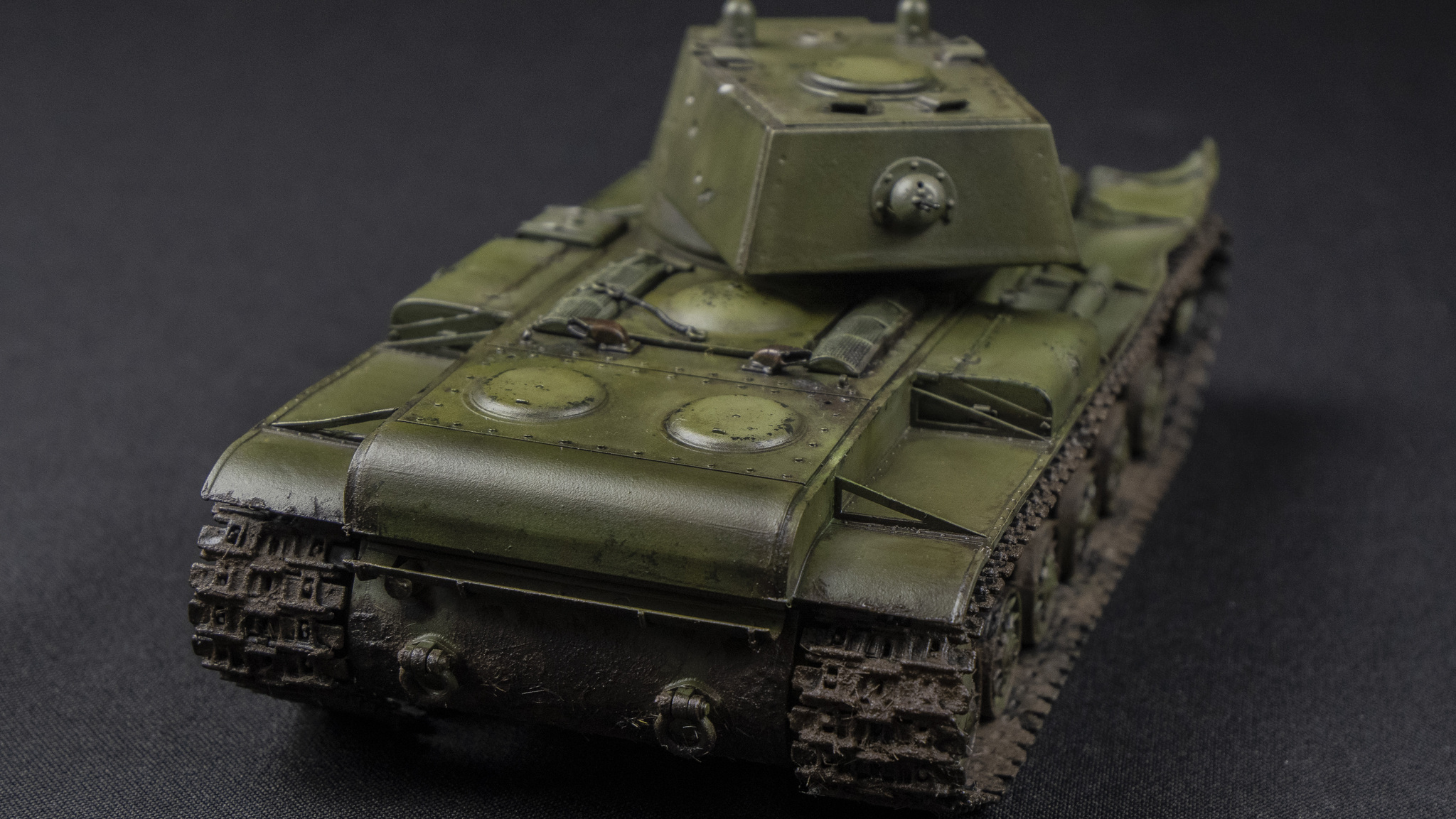 KV-1 (L-11). - My, Modeling, Stand modeling, Scale model, Collecting, Collection, Video, Youtube, Longpost