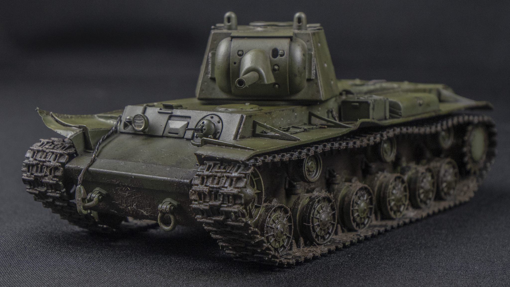 KV-1 (L-11). - My, Modeling, Stand modeling, Scale model, Collecting, Collection, Video, Youtube, Longpost