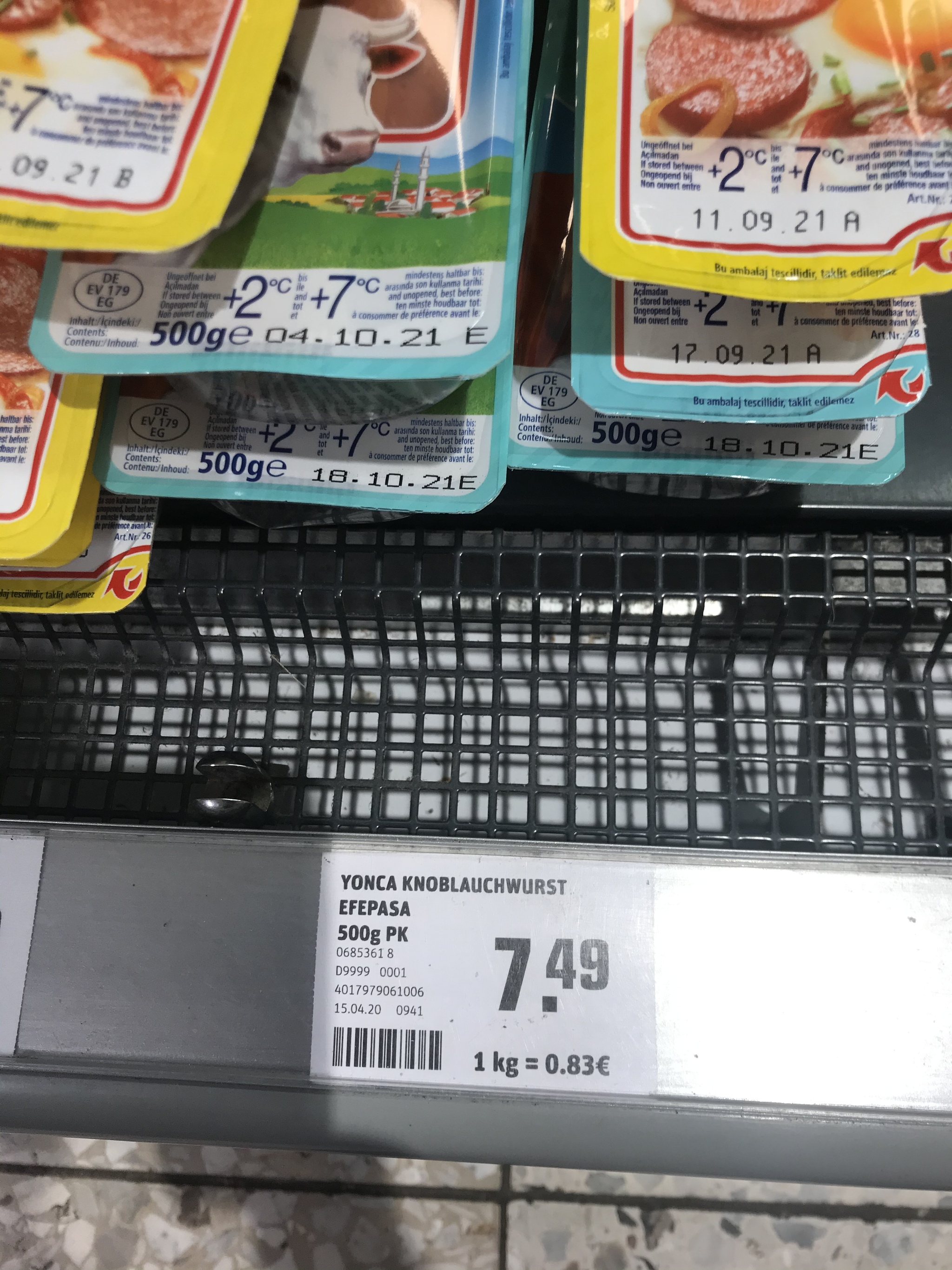 This is the price of garlic sausage for 500g and 1kg - My, Sausage, Prices