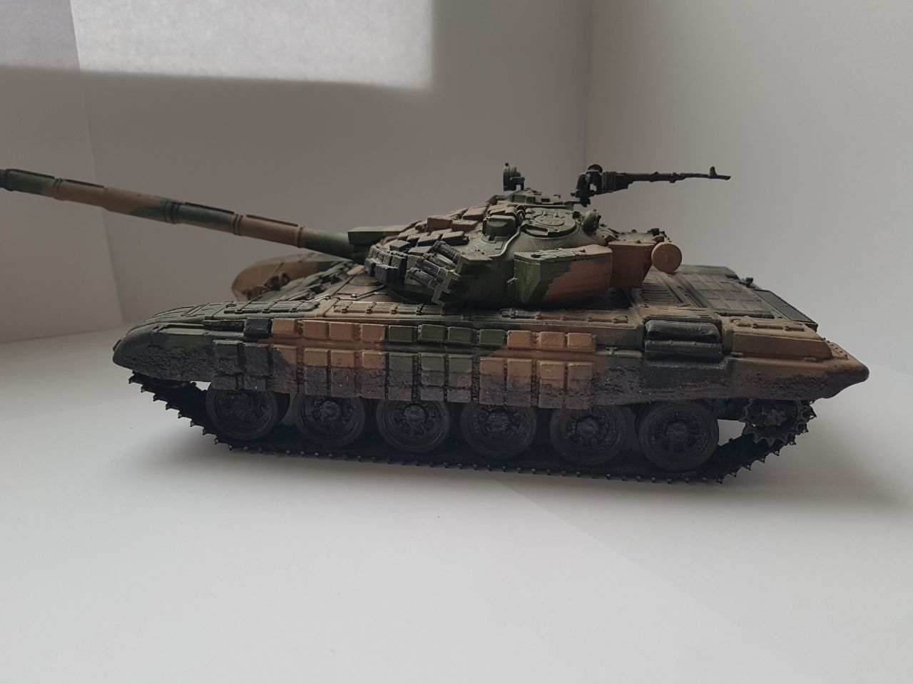 T-72BV from Zvezda - My, Hobby, Modeling, Scale model, Stand modeling, Tanks, t-72, Painting miniatures, Longpost