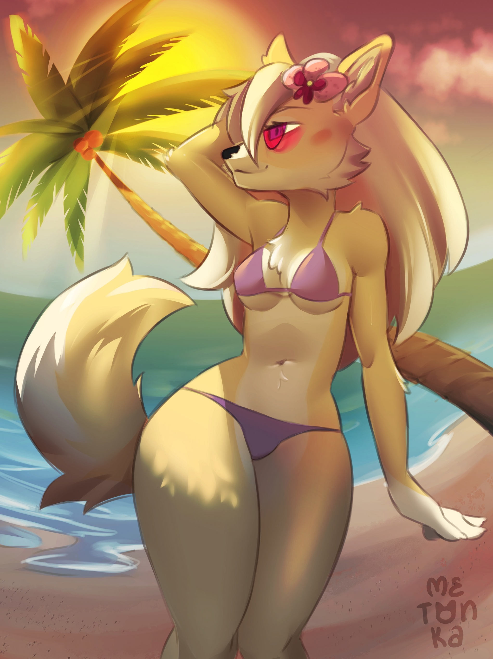 Warm days - NSFW, Furry, Anthro, Art, Furotica, Furry wolf, Furry fox, Metonka, Longpost