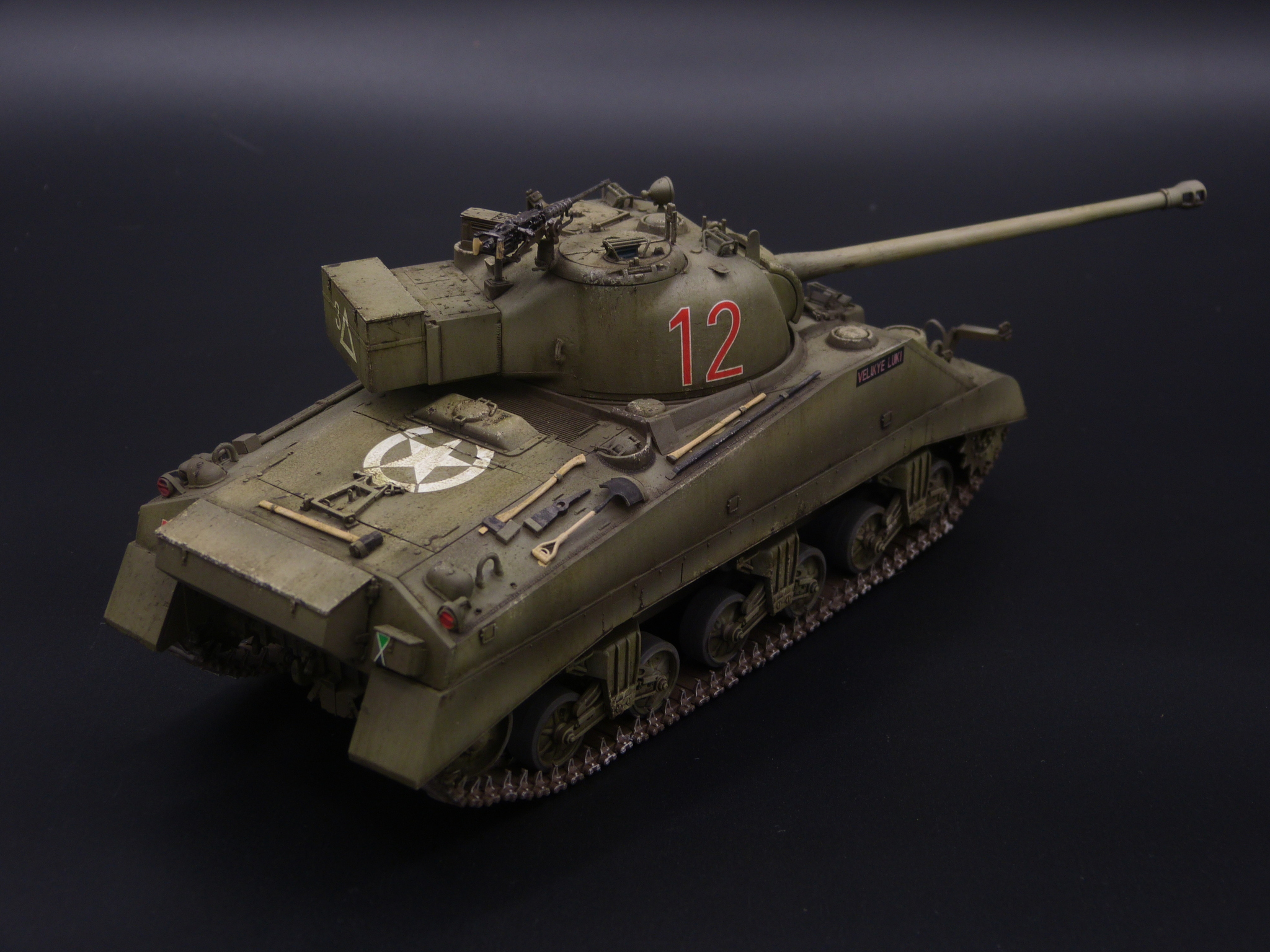 British medium tank Sherman VC Firefly - My, Tanks, Stand modeling, Modeling, Collecting, Scale model, Collection, Military equipment, The Second World War, Longpost