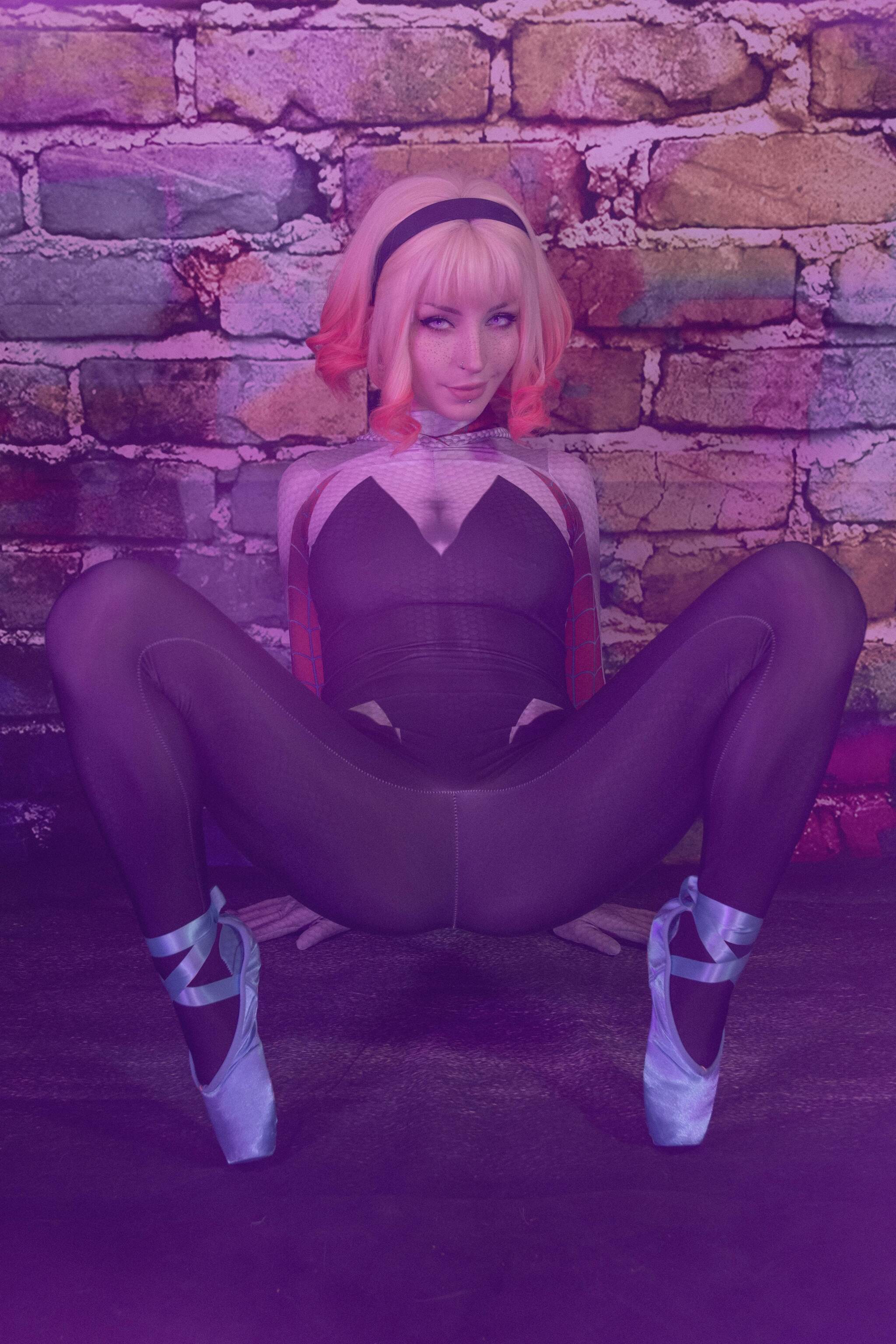 ShiroKitsune - Gwen Stacy (Marvel Comics) - NSFW, Девушки, Эротика, Сиськи, Попа, Косплей, Анус, Длиннопост