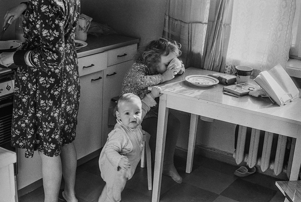 Воскресный завтрак. Минск. 1984 г - Фотография, История, Минск, Семья, СССР, Длиннопост