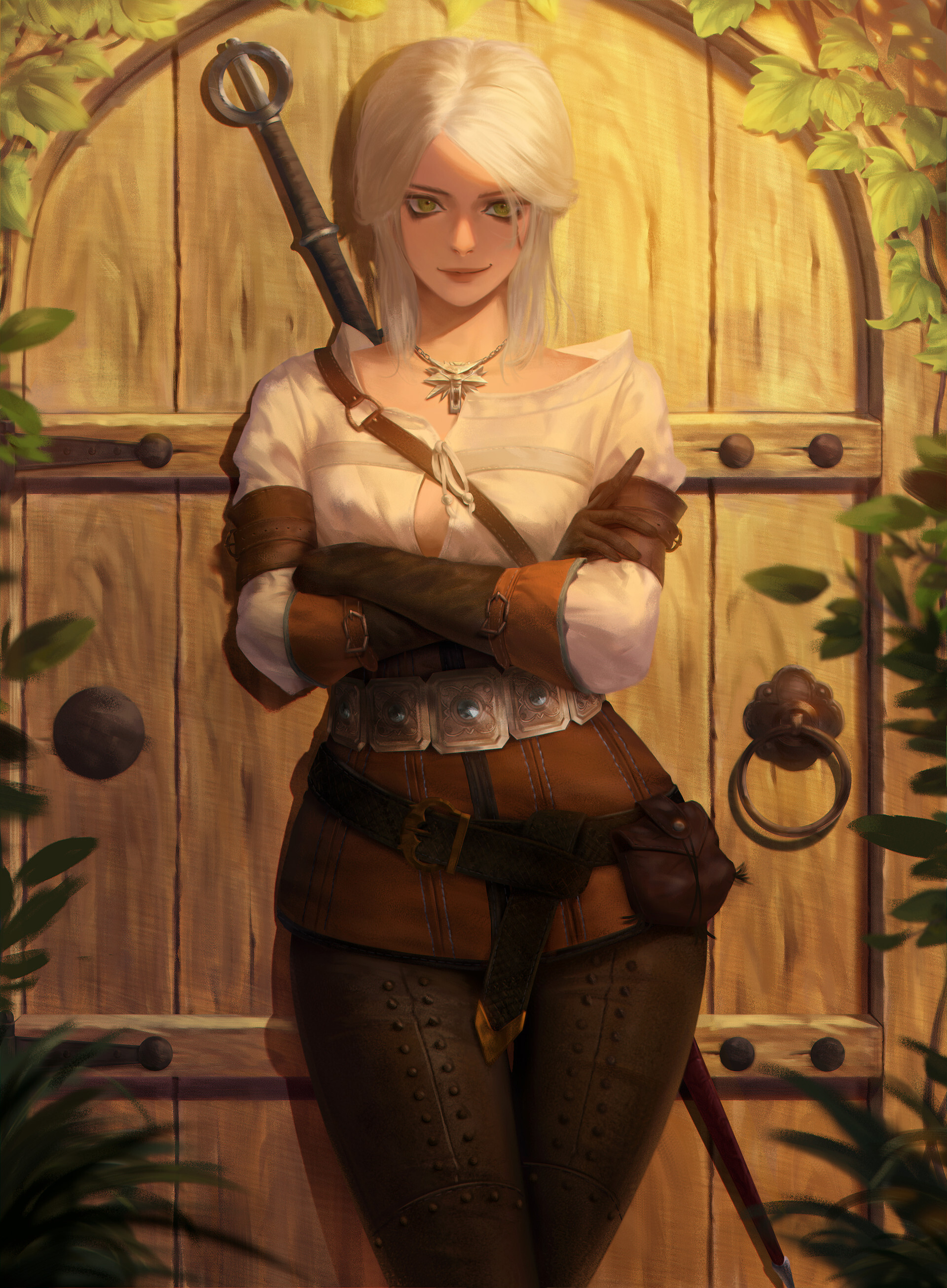 ciri - Art, Fantasy, Witcher, Games, Game art, The Witcher 3: Wild Hunt, Ciri, Girls, Sy Lee