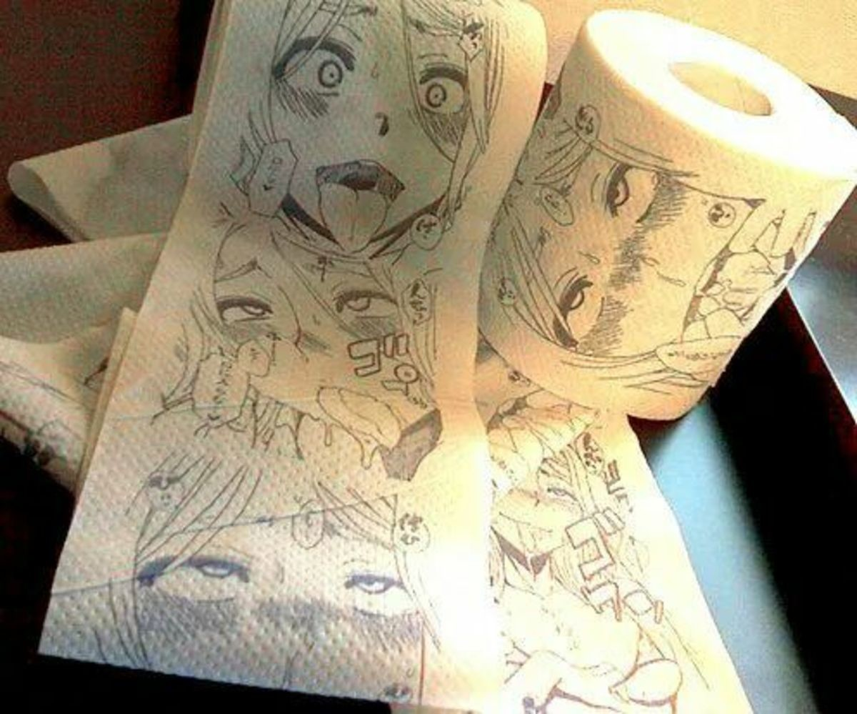 Reply to the post Toilet paper for real drifters - Toilet humor, Toilet paper, Anime, Ahegao, Reply to post