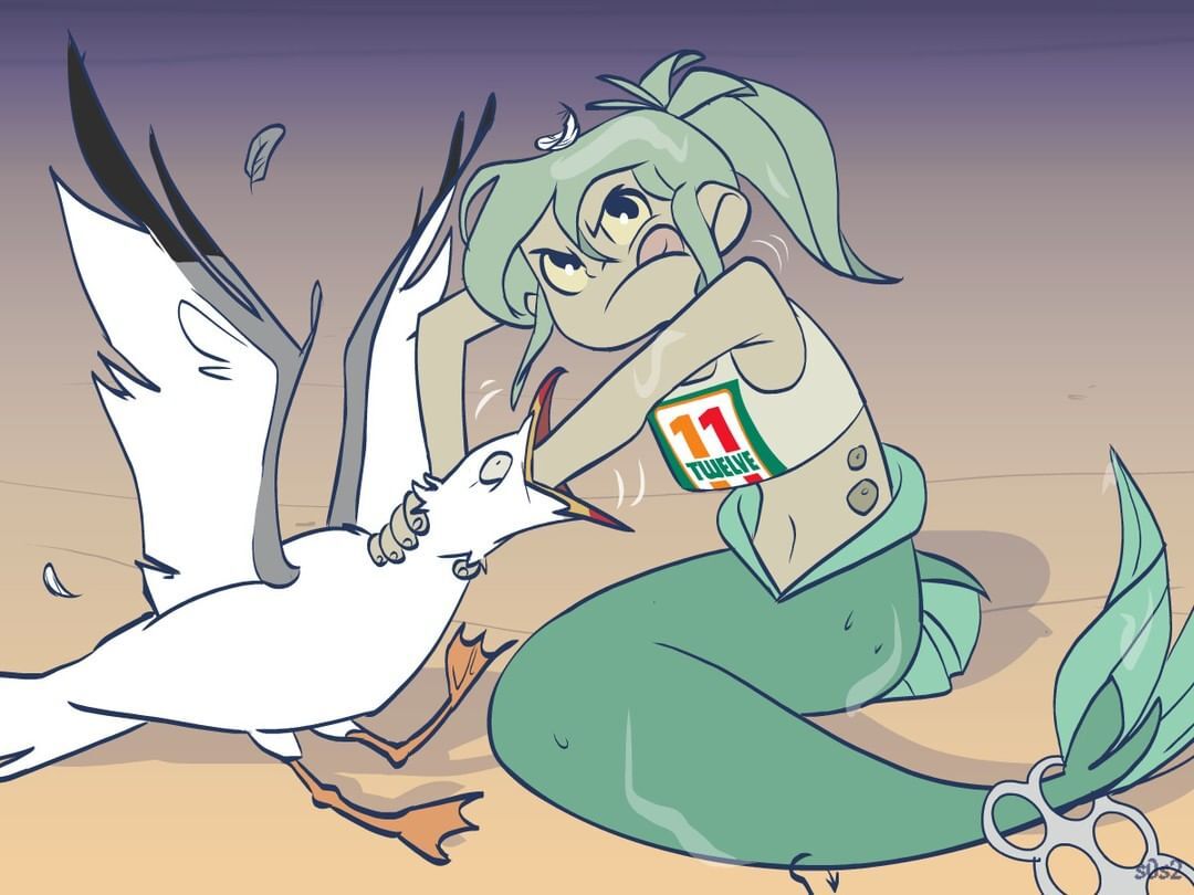 Bonfire - The Little Trashmaid, S0s2, Mermaid, Ocean pollution, Comics, Longpost