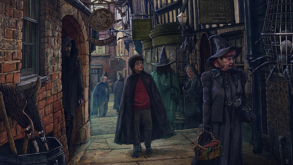 Harry Potter And The Chamber of secrets - Art, Art, Harry Potter, Harry Potter And The Chamber of secrets, Weasley, Dobby, Dobby is free, Lucius Malfoy, Tom Riddle, Basilisk, Hermione, Crying Myrtle, Severus Snape, Zlatopust Lokons, Hogwarts, Longpost, Vladislav Pantic