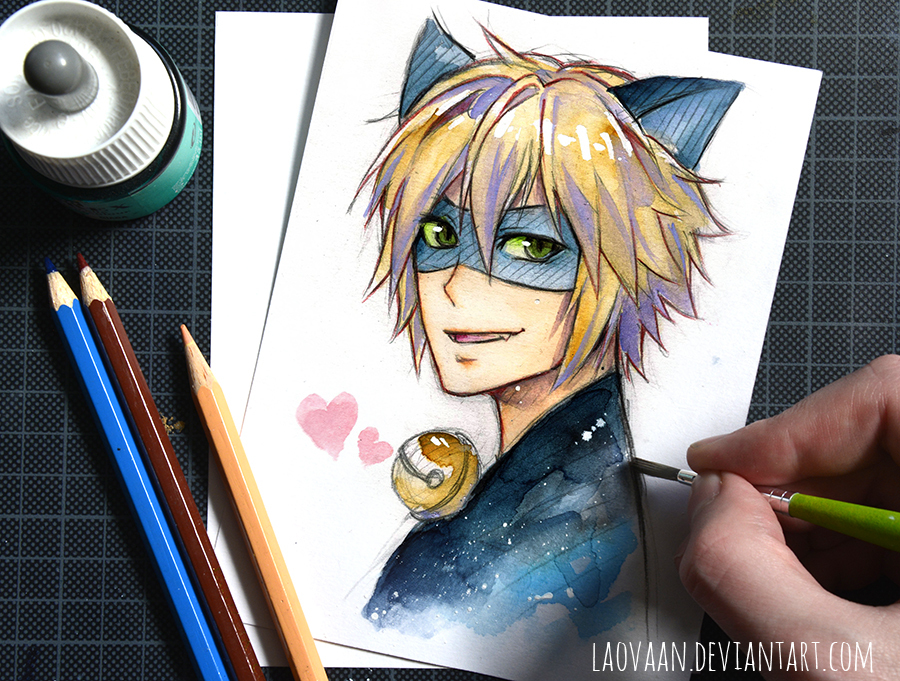 Chat noir x luka by laovaan. Yaoi for gay - NSFW, Laovaan, Yaoi, Biesenen, Anime art, Anime, Chat Noir, Gays, Men, Guys, For guys, Longpost, Lady Bug and Super Cat