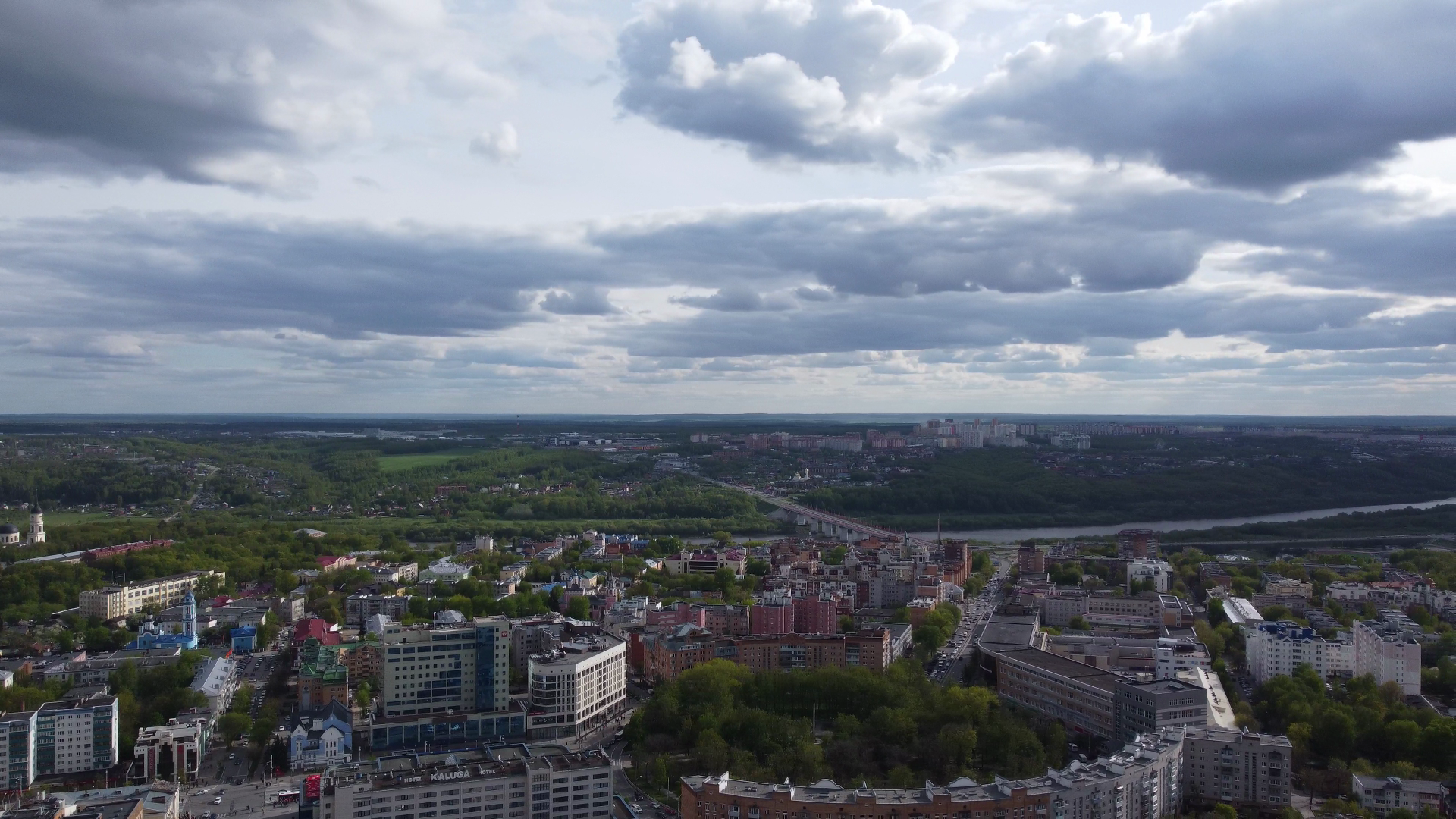 Kaluga from above - My, Quadcopter, The photo, Kaluga, Spring, Longpost