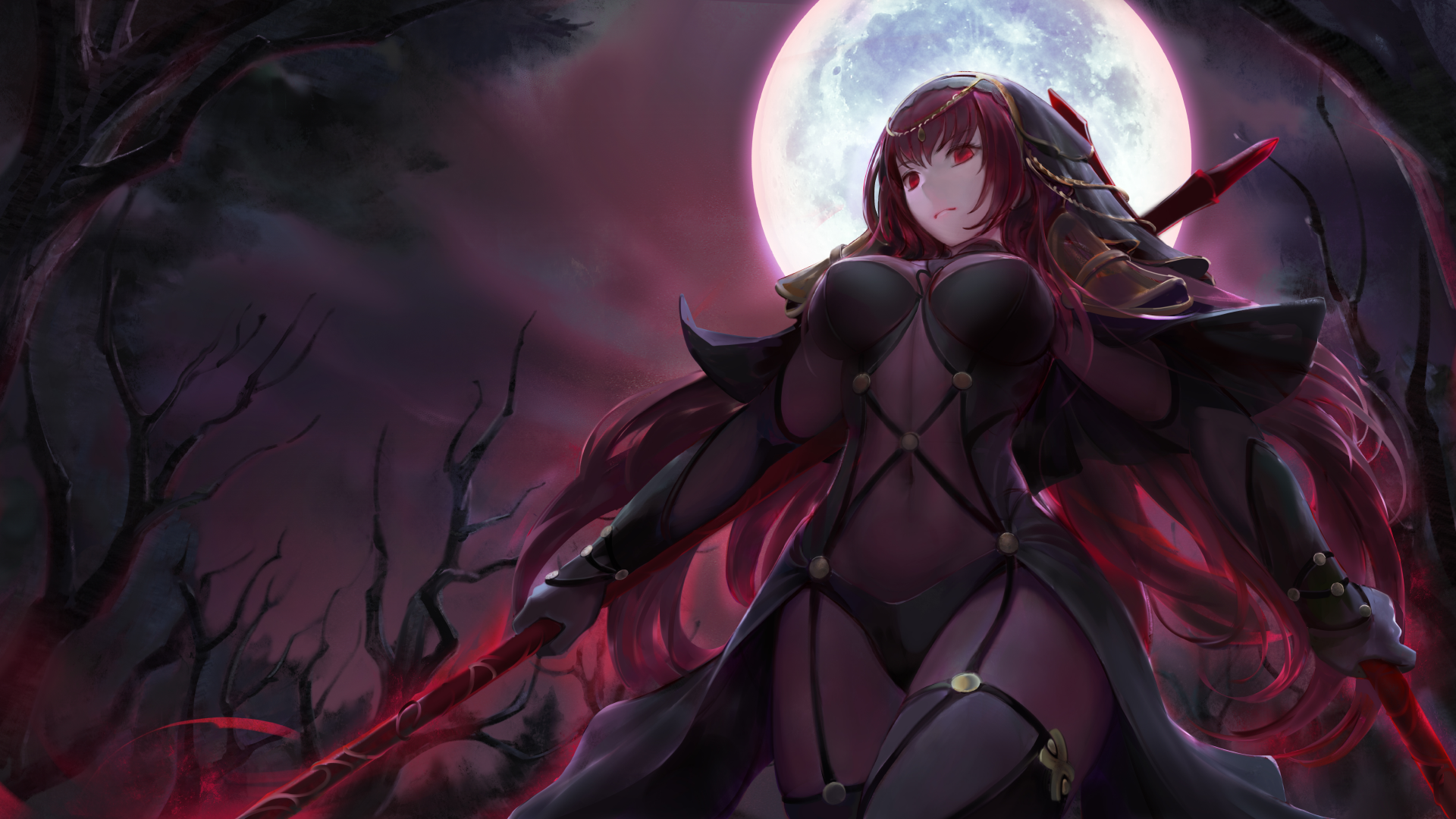 Shishou - Anime, Anime art, Fate, Fate grand order, Scathach, Longpost