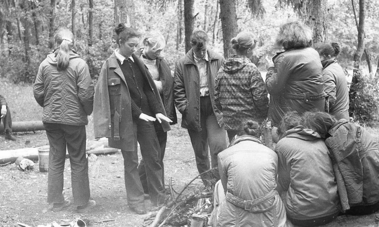 School hike in nature. CCCP. Who walked? - Nostalgia, the USSR, History of the USSR, Past, Hike, Longpost, Black and white photo, Pupils