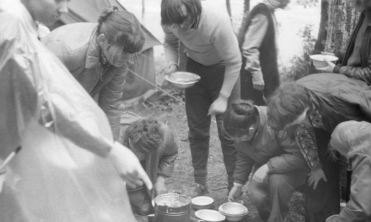 School hike in nature. CCCP. Who walked? - Nostalgia, the USSR, History of the USSR, Past, Hike, Longpost, Black and white photo, Pupils