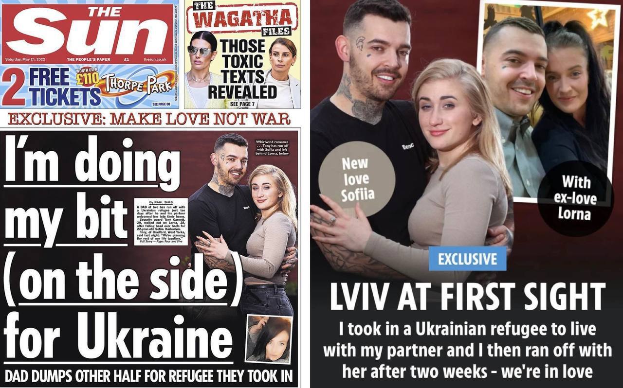 Британские СМИ выставили украинку, уведшую мужа из семьи, героиней любовной  истории | Пикабу
