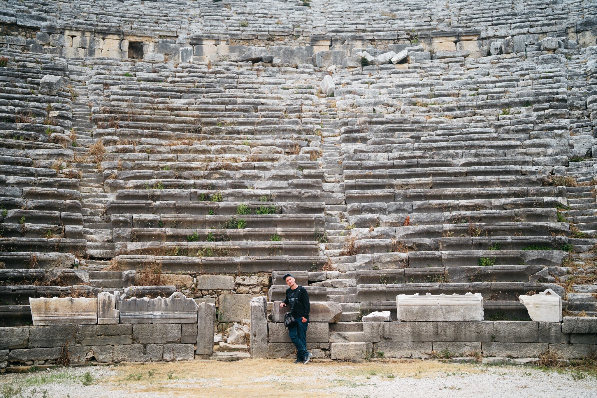 Antique amphitheater in Perge - My, Travels, Turkey, Antalya, Amphitheatre, Relaxation, Longpost