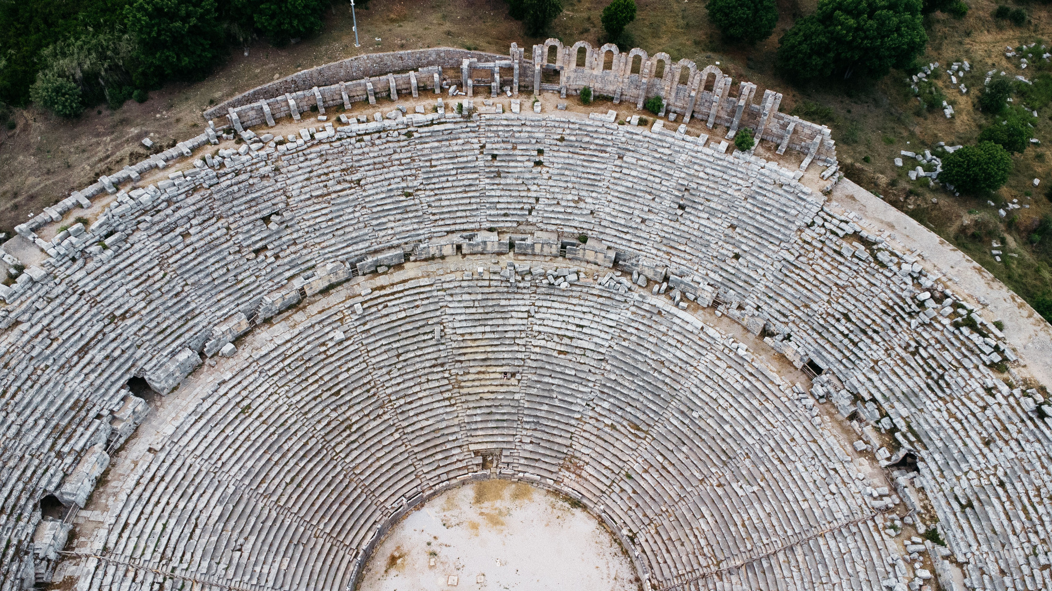 Antique amphitheater in Perge - My, Travels, Turkey, Antalya, Amphitheatre, Relaxation, Longpost