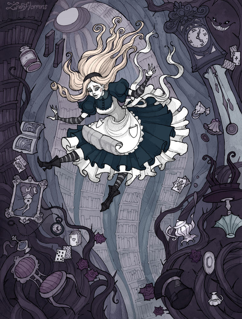 Alice, crazy and not so - Modern Art, Art, Alice in Wonderland, Alice: Madness Returns, Dark fantasy, White Rabbit, Cheshire Cat, Red Queen, Mad Hatter, Jabberwock, Longpost, IrenHorrors