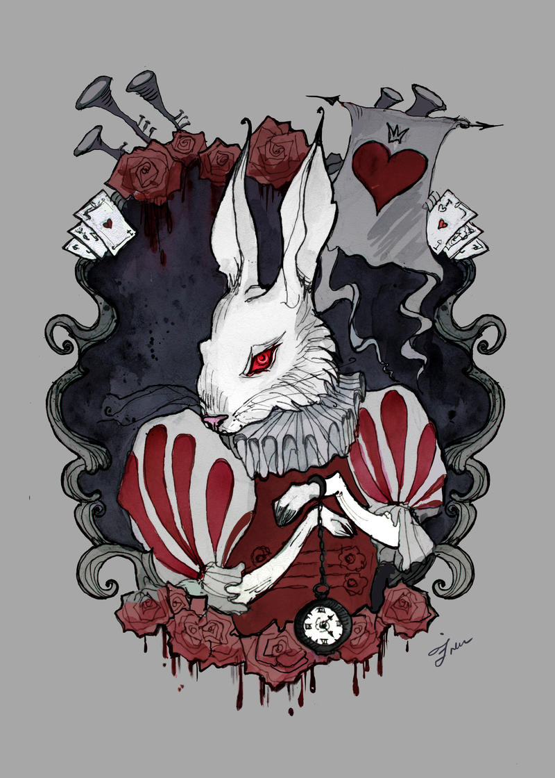 Alice, crazy and not so - Modern Art, Art, Alice in Wonderland, Alice: Madness Returns, Dark fantasy, White Rabbit, Cheshire Cat, Red Queen, Mad Hatter, Jabberwock, Longpost, IrenHorrors