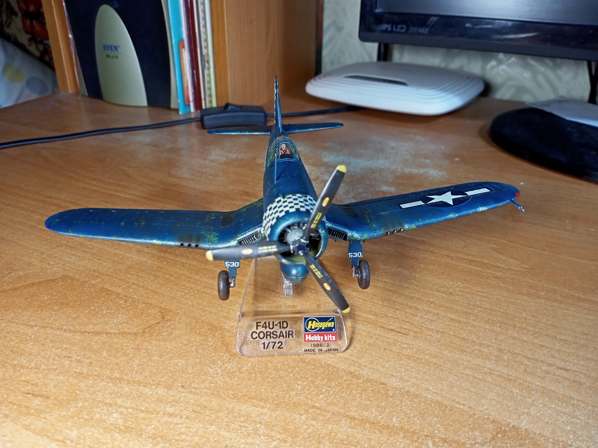 Chance-Vought F4U-1D Corsair (1/72 Hasegawa). Заметки по сборке - Моё, Стендовый моделизм, Моделизм, Масштабная модель, Хобби, Миниатюра, Покраска миниатюр, Своими руками, Рукоделие с процессом, Рукоделие, Авиация, Вторая мировая война, Самолет, Сборная модель, Сборка, Аэрография, Обзор, США, Истребитель, Палубная авиация, Корсары, Длиннопост