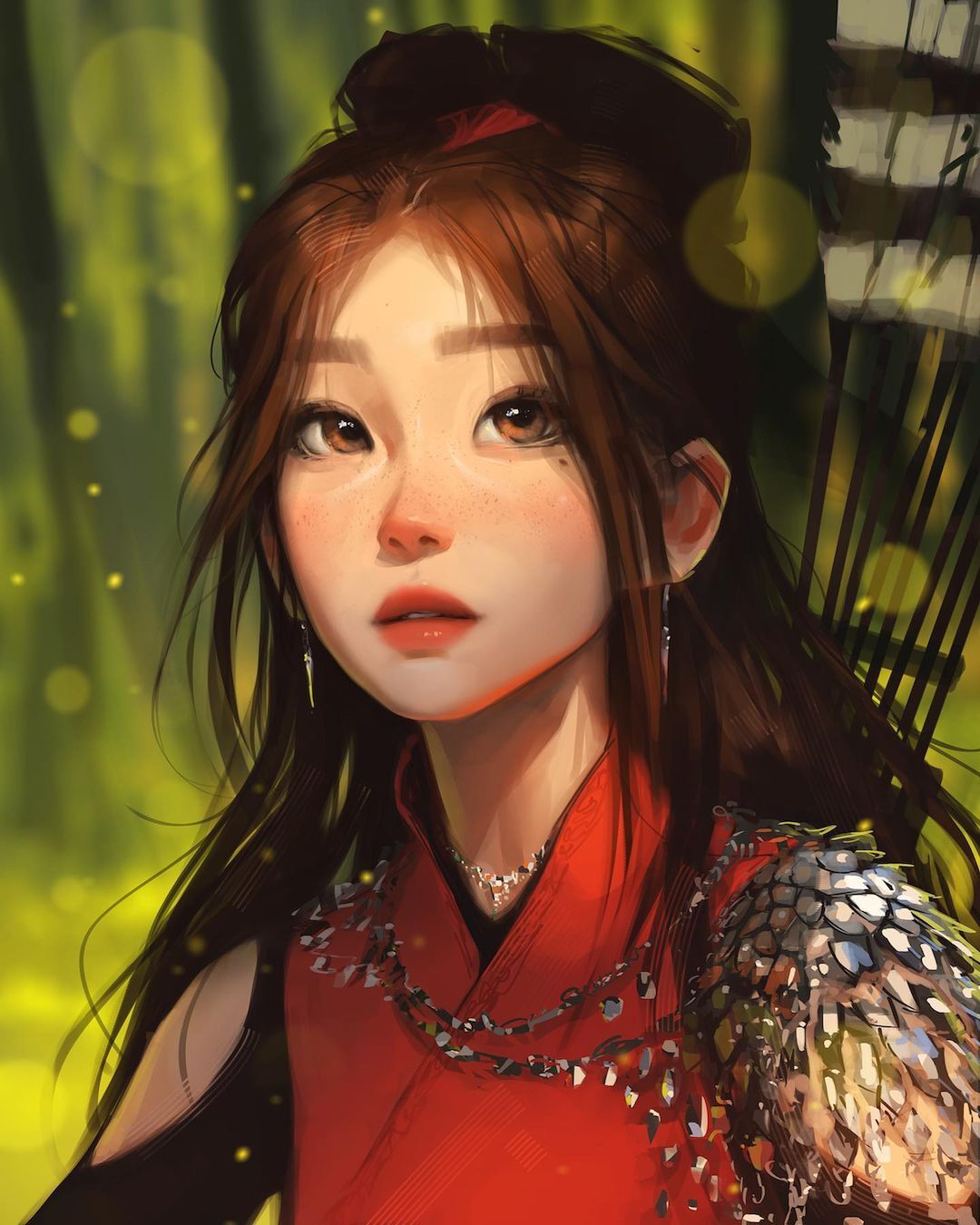 Towards the light - Drawing, Girls, Warrior, Lynn, Original character, Sam yang, Art