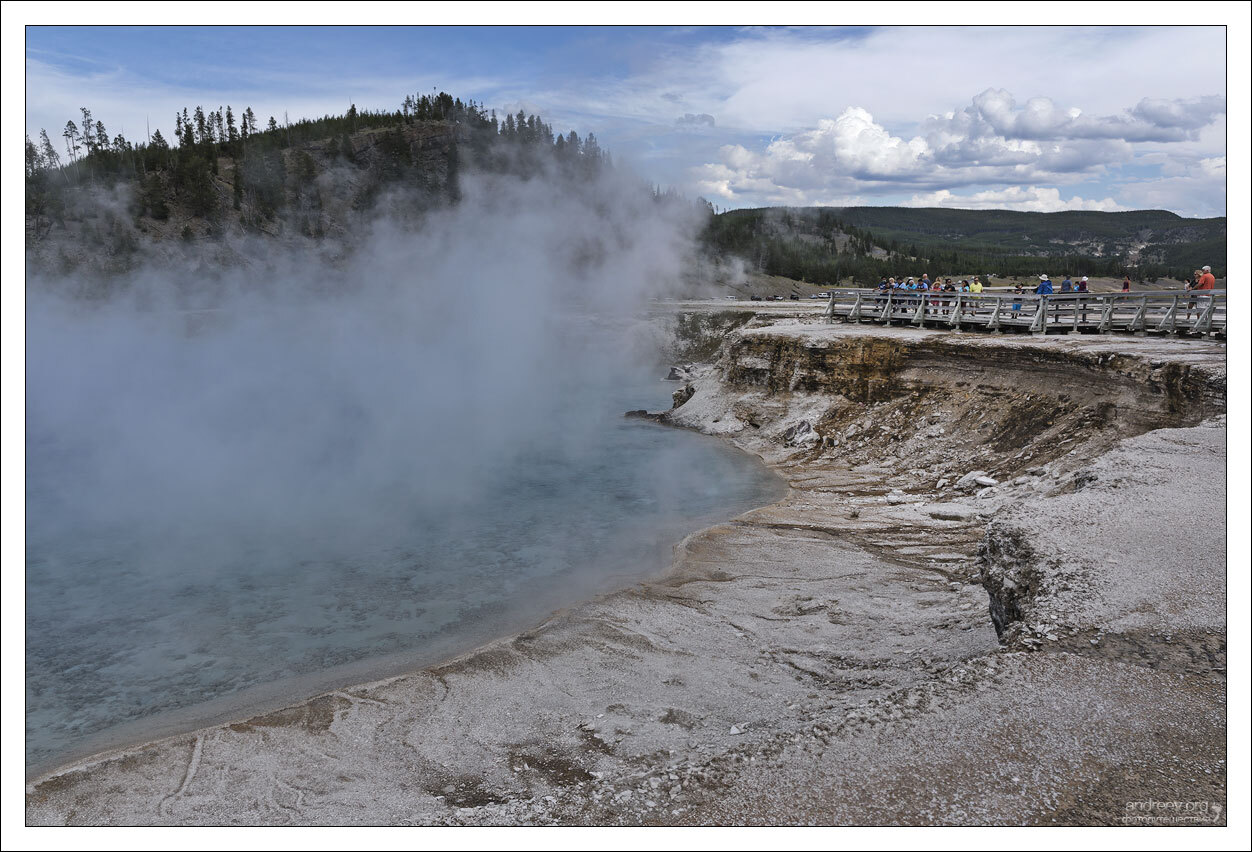 Hot 10 Yellowstone (P.1) - My, USA, Wyoming, Yellowstone, Yellowstone Park, Geyser, Water, Long, The photo, Video, Youtube, Longpost