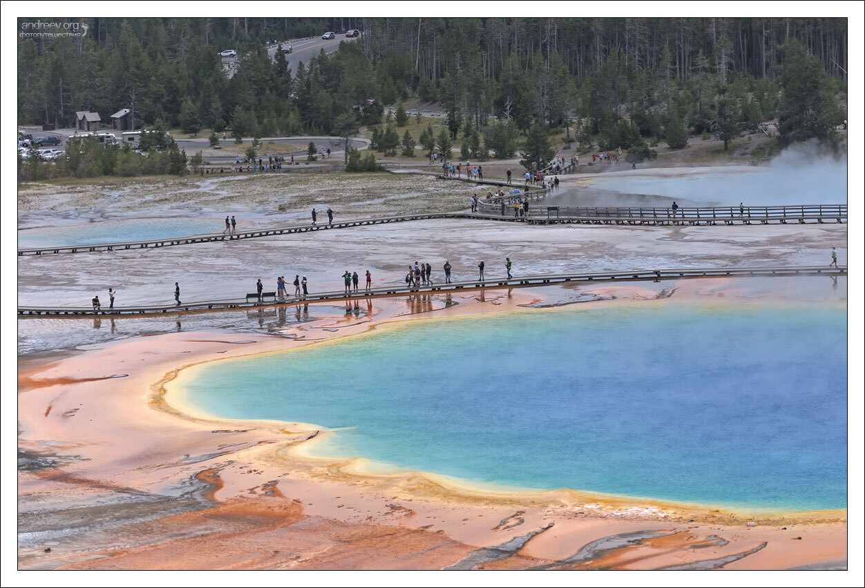 Hot 10 Yellowstone (P.1) - My, USA, Wyoming, Yellowstone, Yellowstone Park, Geyser, Water, Long, The photo, Video, Youtube, Longpost