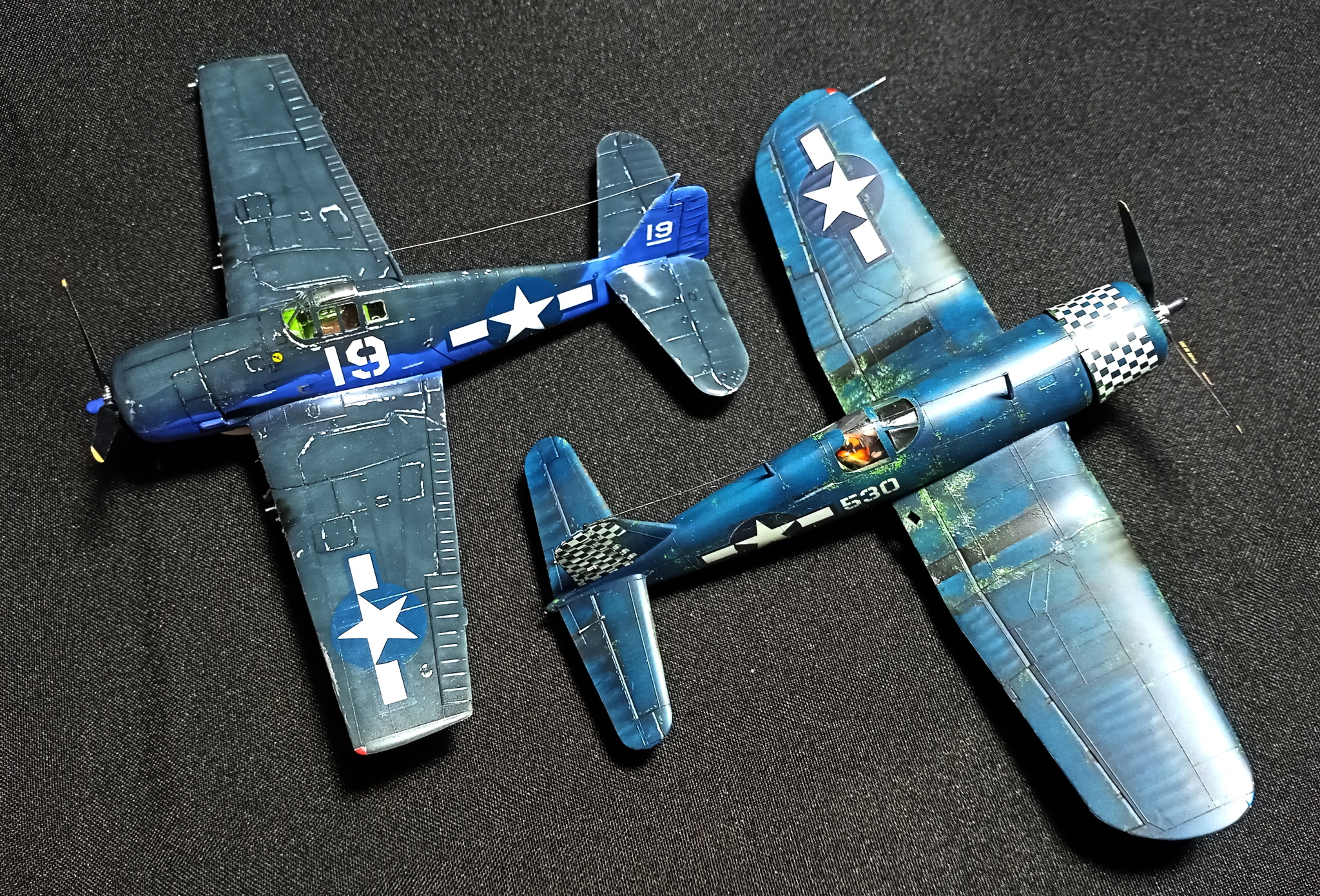 Pirate of the air ocean. - Longpost, Video, Carrier-based aviation, Fighter, USA, Collecting, Collection, Scale model, The Second World War, Airplane, Story, Aviation, Needlework without process, With your own hands, Miniature, Hobby, Aircraft modeling, Prefabricated model, Stand modeling, Modeling, My