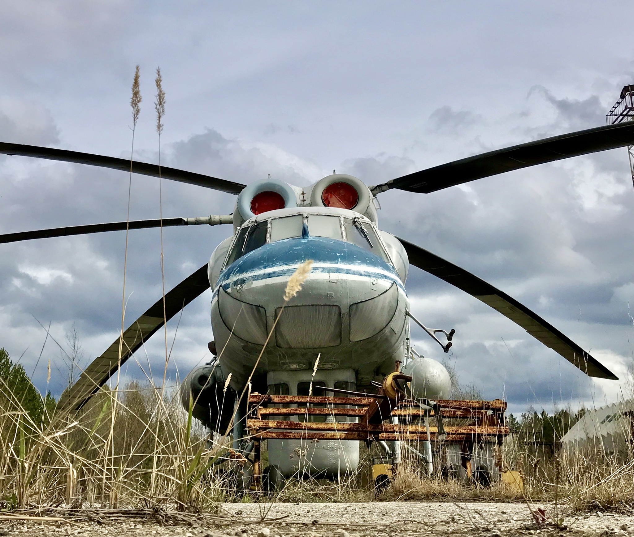 Air crane MI-10k - My, Aviation, Helicopter, Mi-10k, Hobby, Mobile photography, Longpost