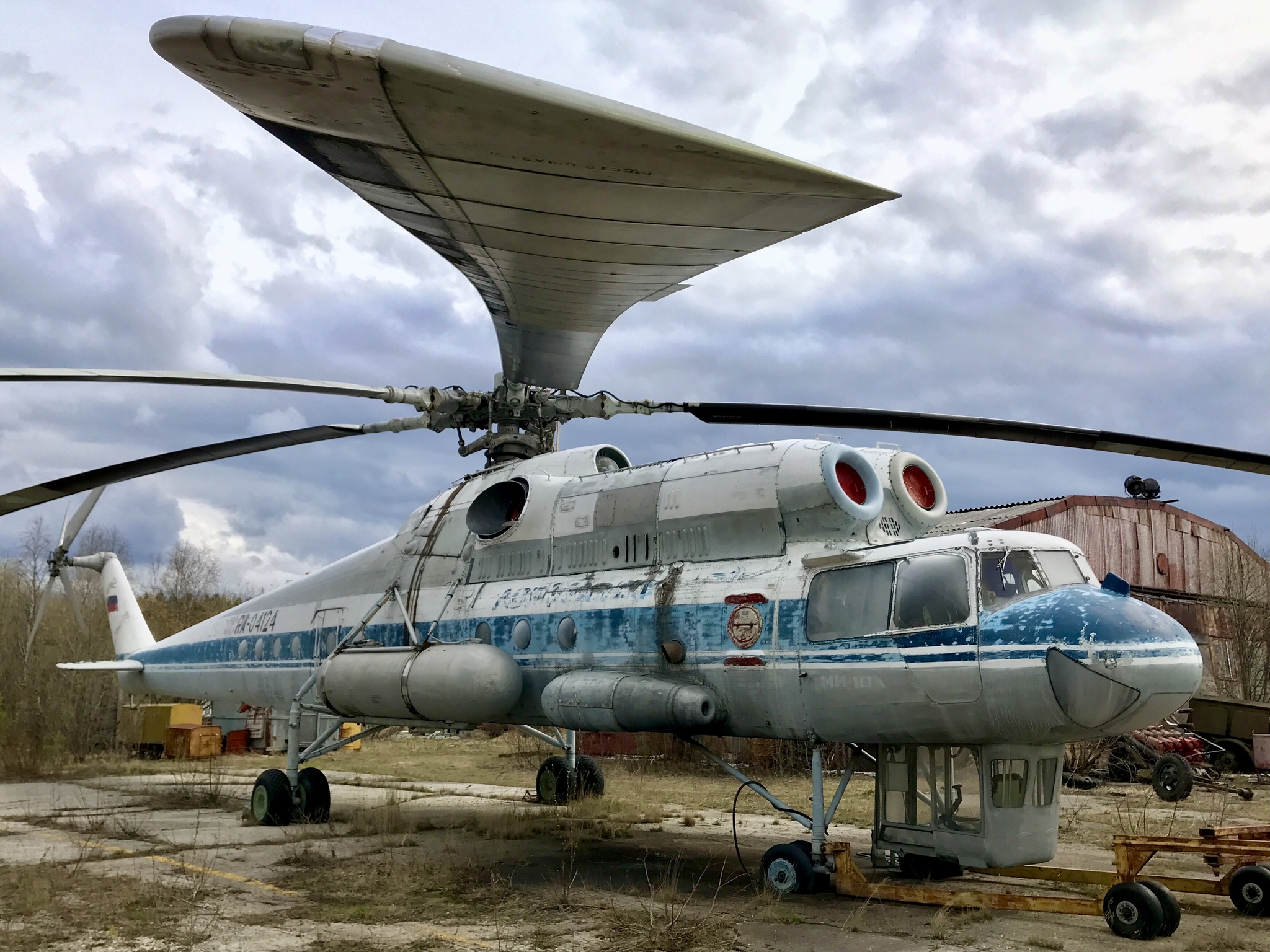 Air crane MI-10k - My, Aviation, Helicopter, Mi-10k, Hobby, Mobile photography, Longpost