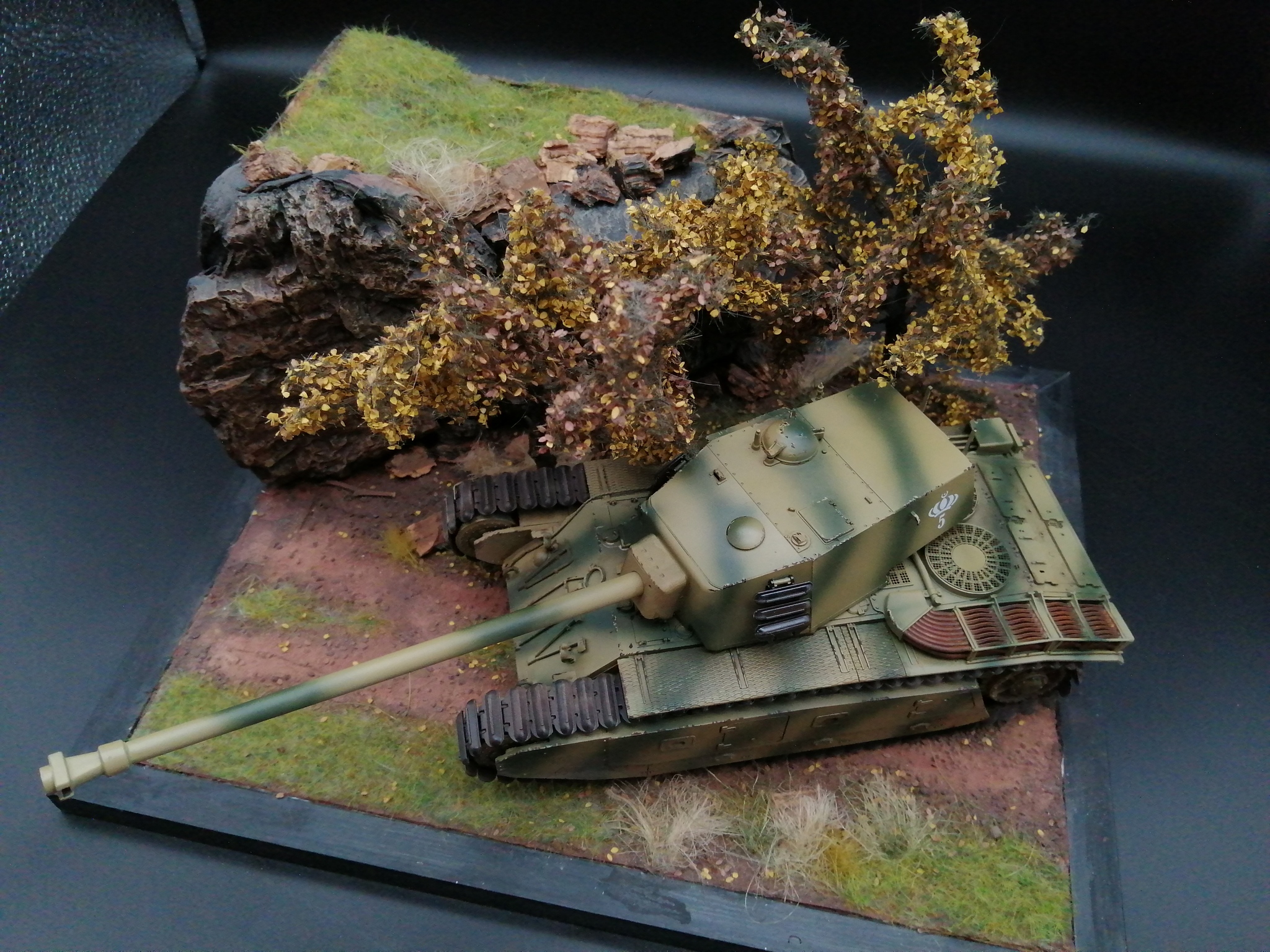 Big Frenchman with a long arm - My, Tanks, Stand modeling, Military equipment, Longpost