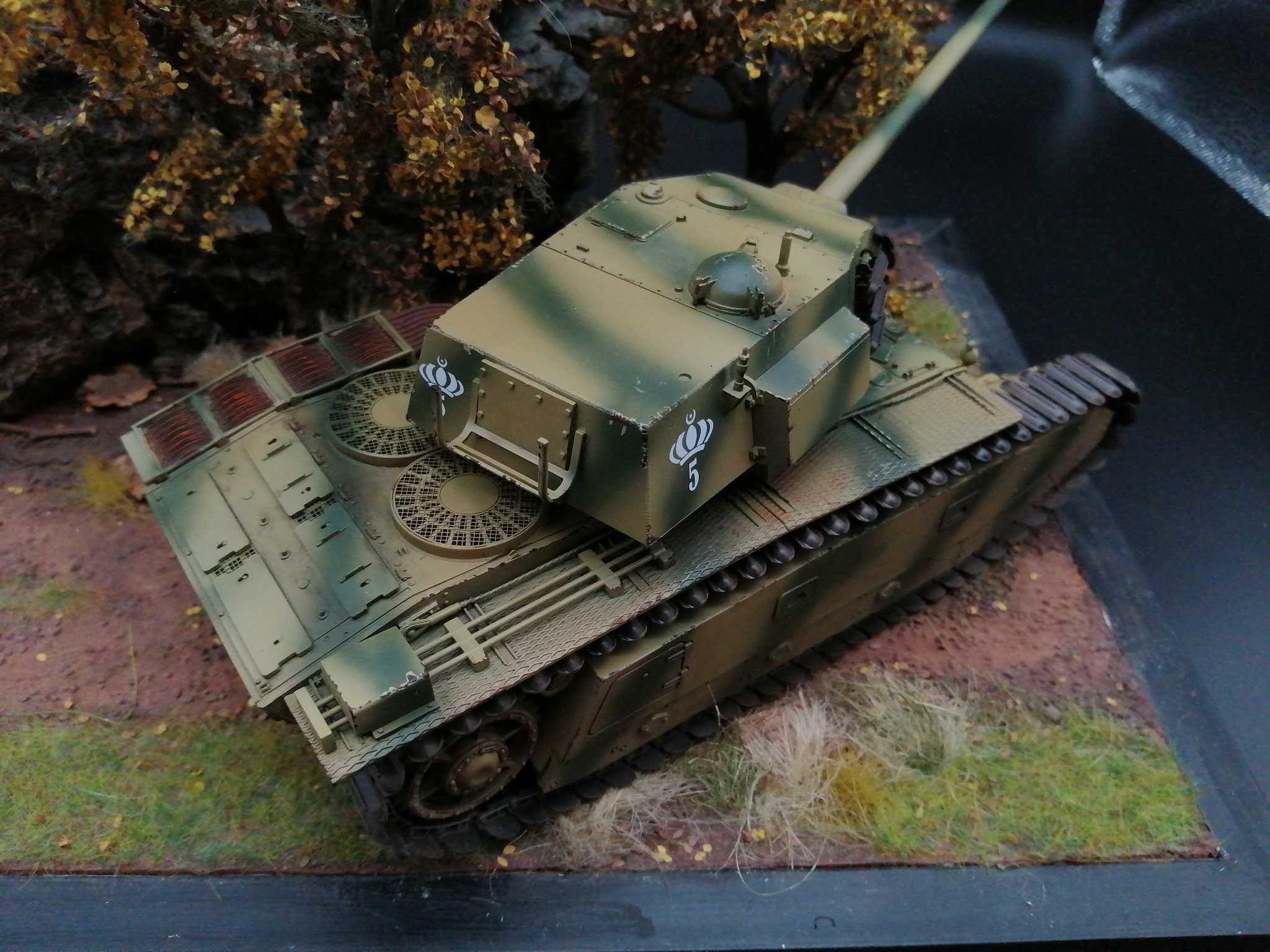 Big Frenchman with a long arm - My, Tanks, Stand modeling, Military equipment, Longpost