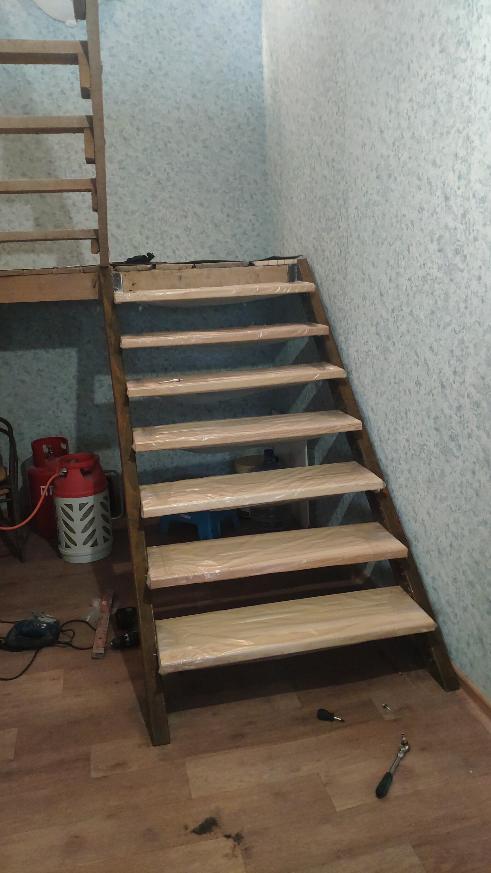 Ladder do it yourself - My, With your own hands, Stairs, House, Building, Longpost