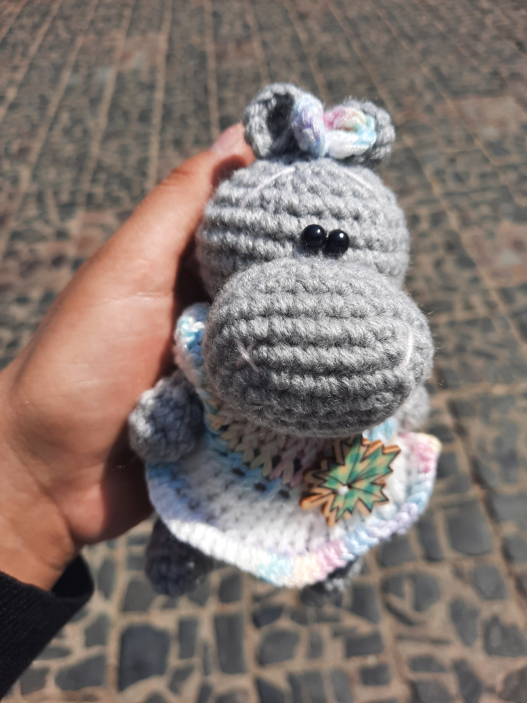 toys in the palm of your hand - My, Toys, Knitted toys, Handmade, Soft toy, With your own hands, Longpost, The Bears, hippopotamus, Needlework without process