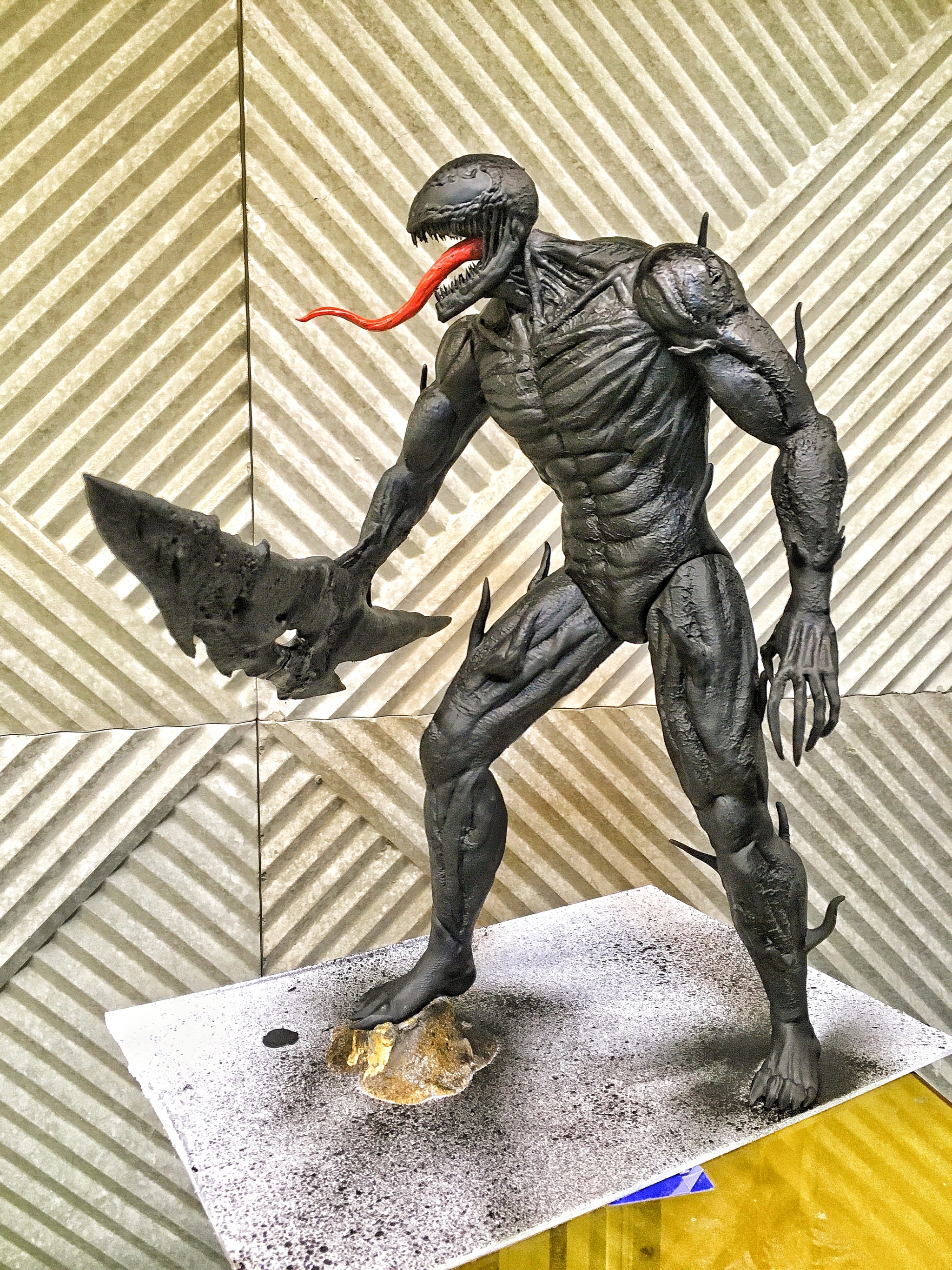 Statuette of Carnage - My, Carnage, Venom, Marvel, 3D печать, Statuette, Video, Youtube, Longpost