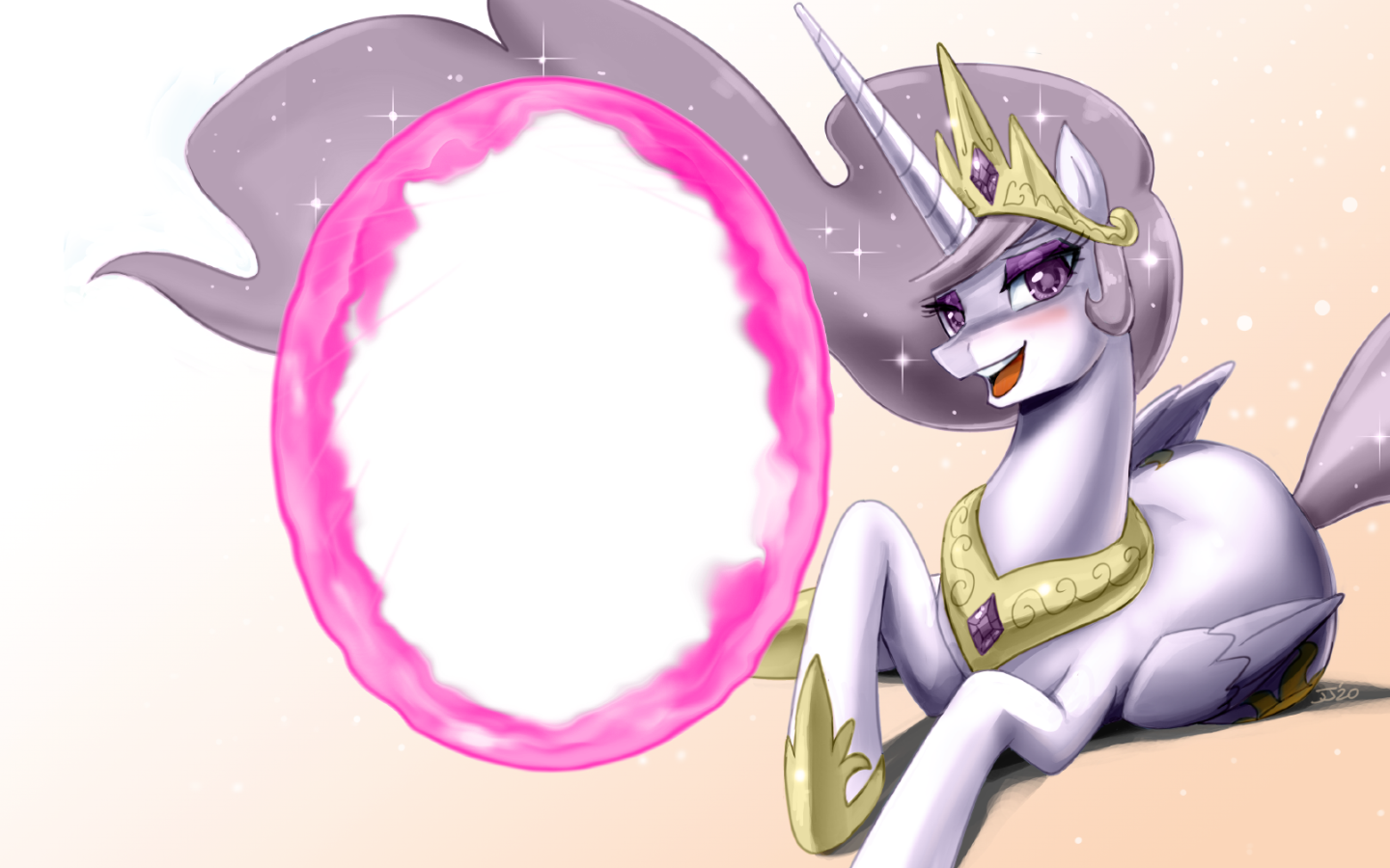 If Molly opened a pink portal, where do you think it would lead? - My little pony, Princess celestia, Molestia, John joseco