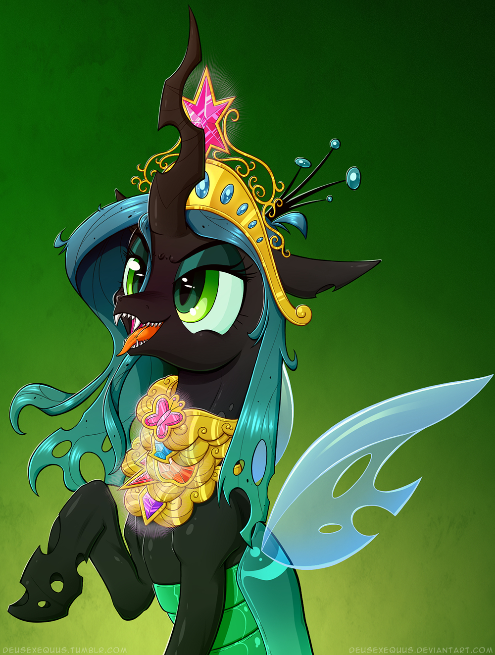 EPIC WIN!!! - My little pony, PonyArt, Queen chrysalis, Deusexequus