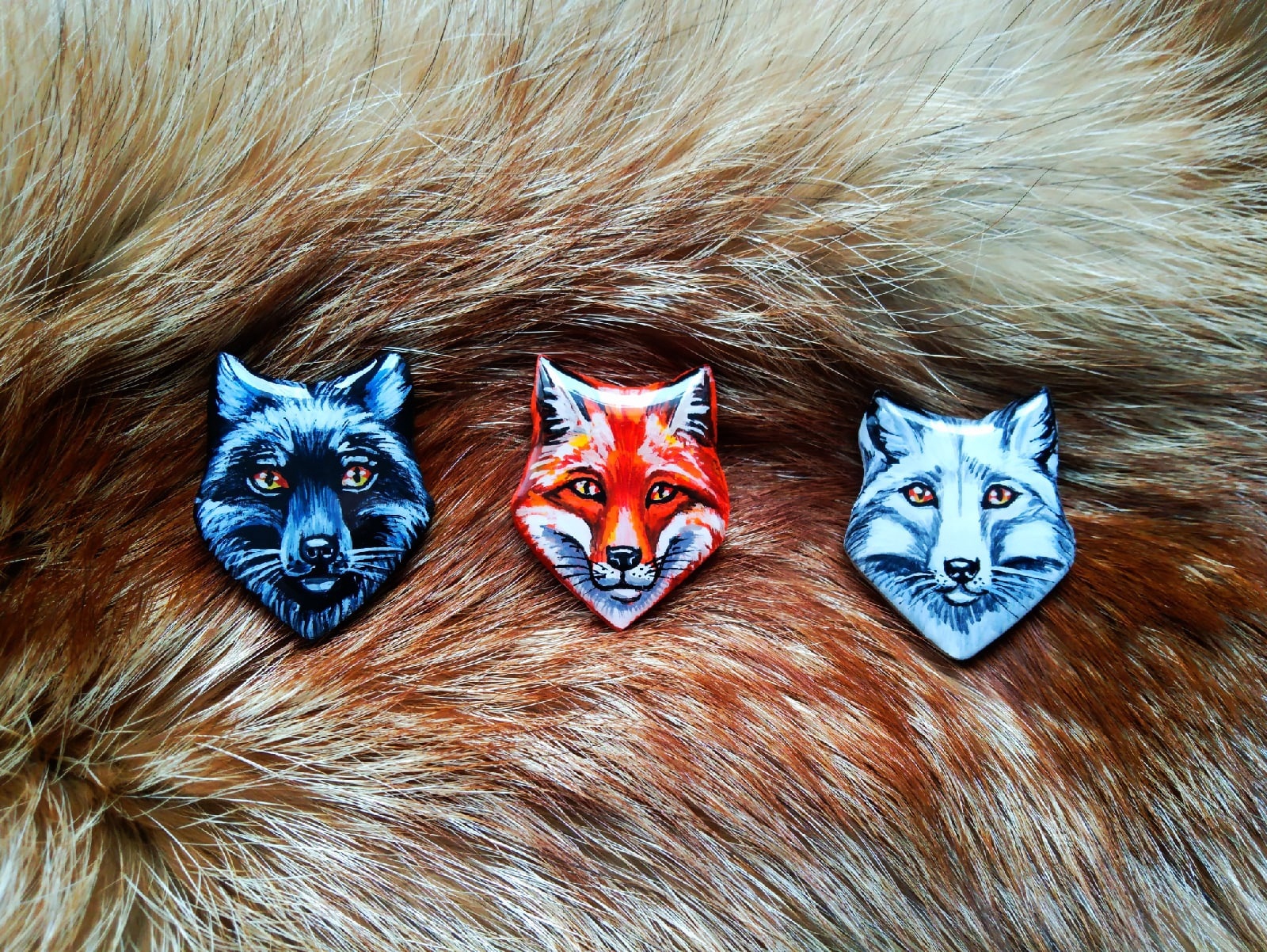 Brutal brooches - My, Handmade, Brooch, Painting on wood, Animals, Needlework without process, Longpost