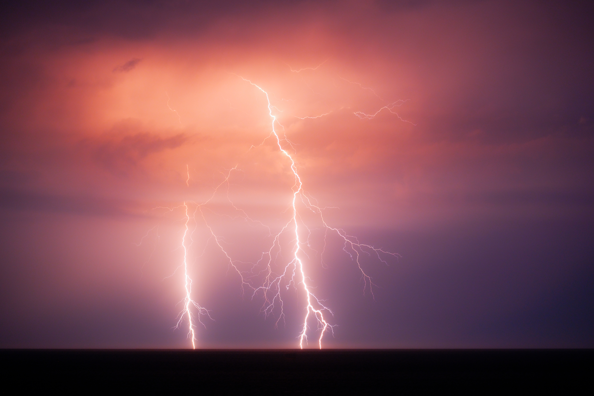 Element - My, Landscape, Crimea, Black Sea, Thunderstorm, Lightning, Longpost