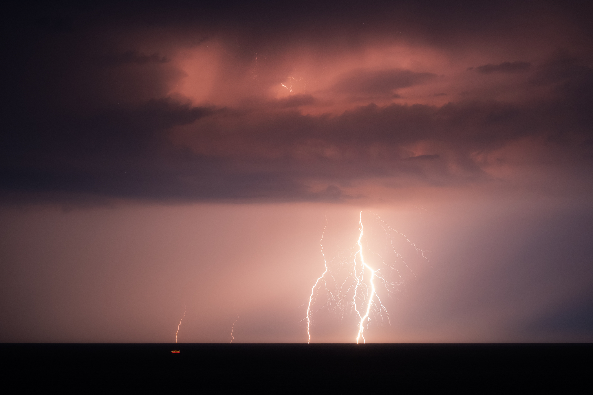 Element - My, Landscape, Crimea, Black Sea, Thunderstorm, Lightning, Longpost