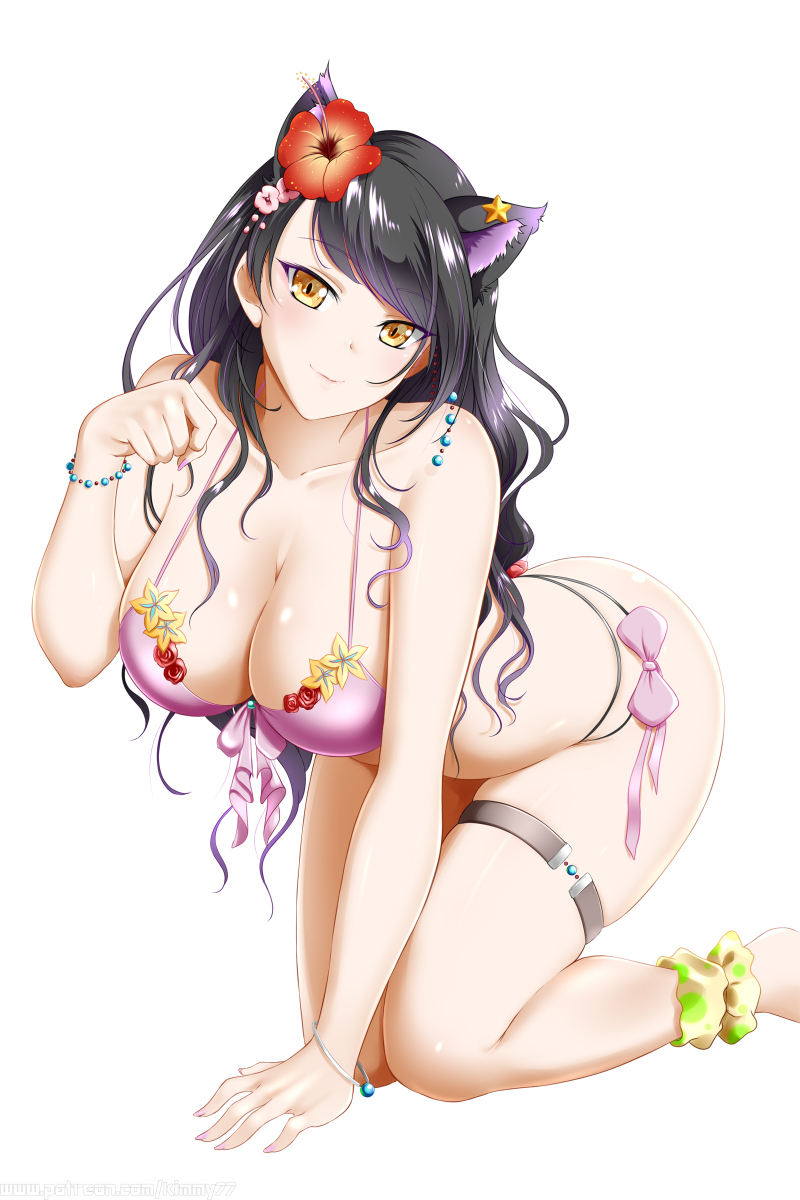 Kitty - NSFW, RWBY, Anime art, Anime, Art, Drawing, Kimmy77, Boobs, Blake belladonna, Animal ears, Longpost