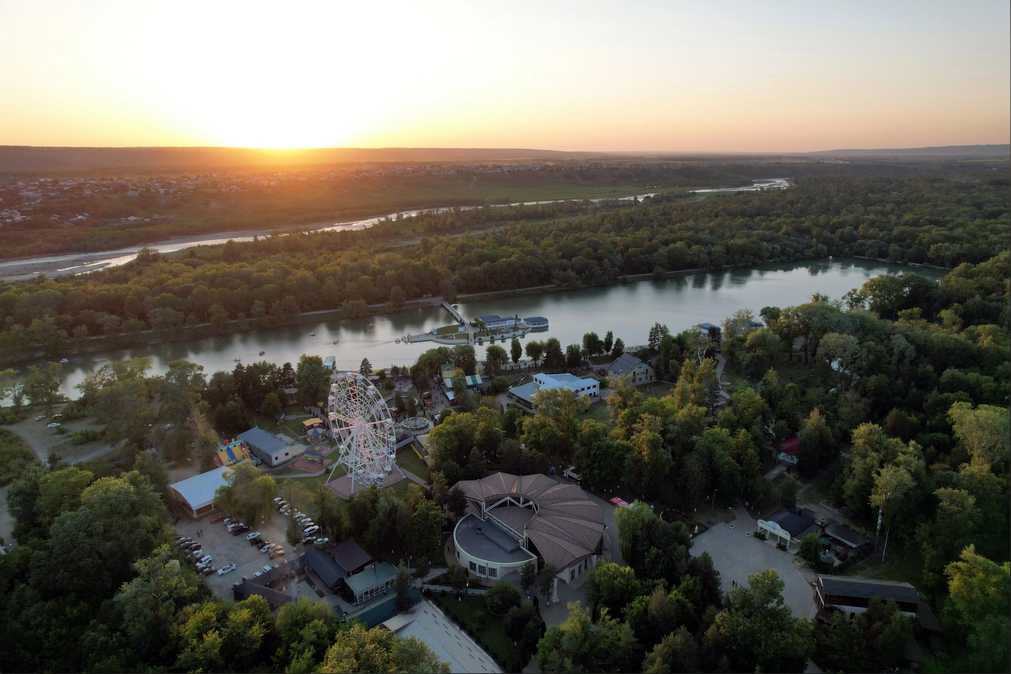 Парк зелёный остров г. Черкесск - Моё, DJI, Карачаево-Черкесия, Черкесск