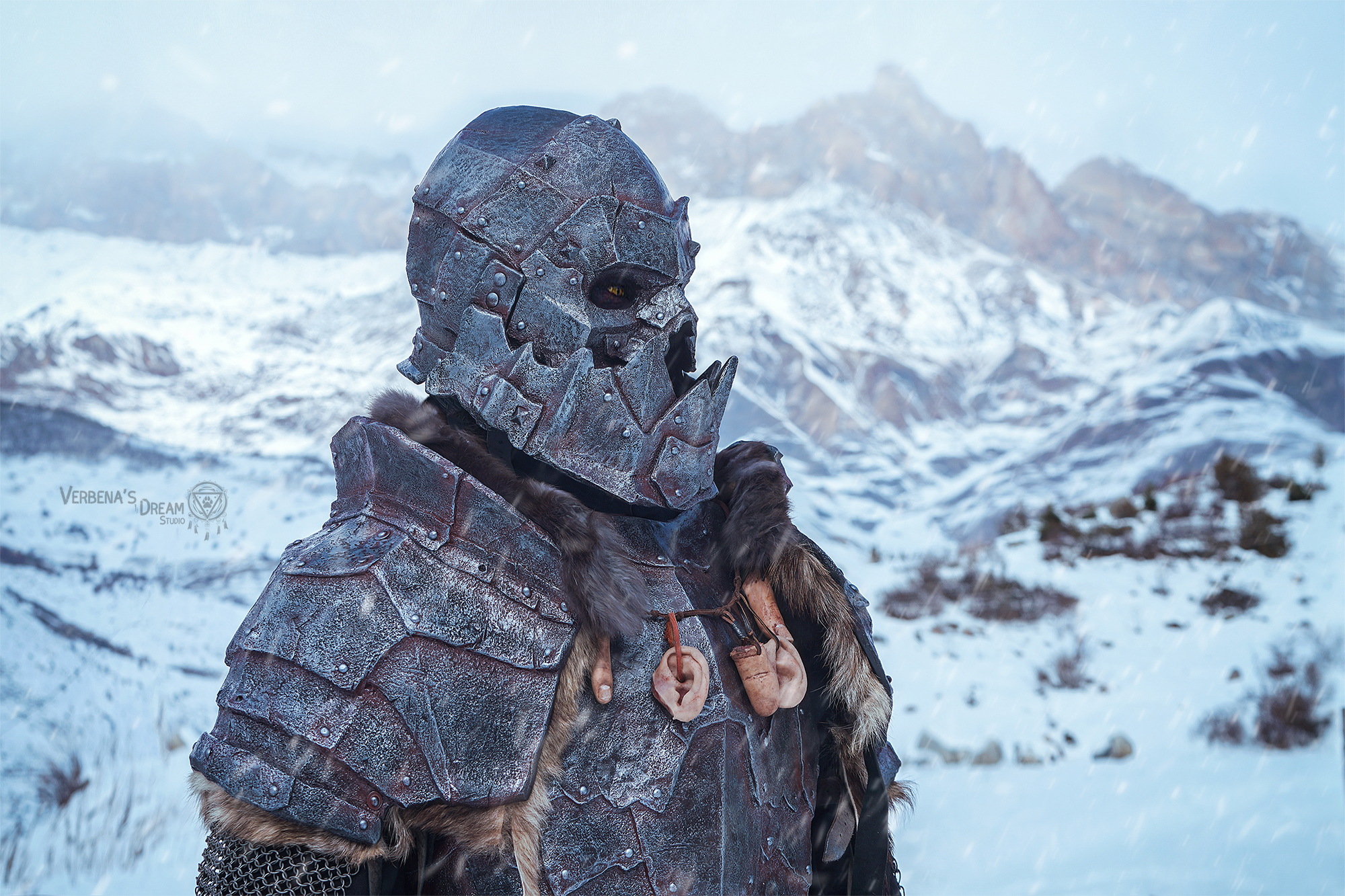 Orc - Cosplay, Fantasy, Orcs, The mountains, Upper Balkaria, Winter, Lord of the Rings, Daria, Longpost, Daria Lefler