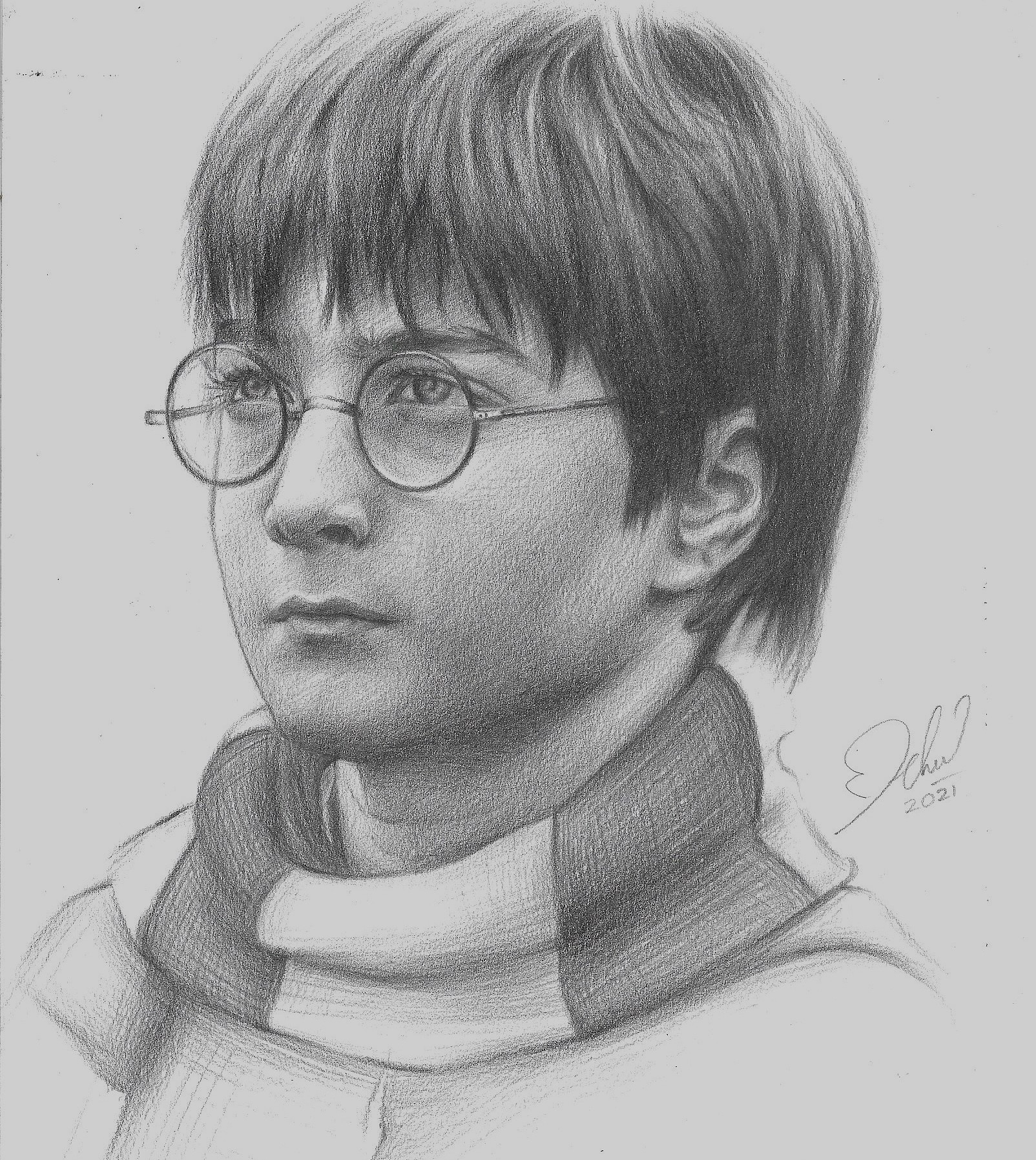 Portraits of the heroes of the story about the boy who survived - Pencil drawing, Harry Potter, Hagrid, Professor Grum, Severus Snape, Sirius Black, Luna Lovegood, Ron Weasley, Voldemort, Draco Malfoy, Hermione, Characters (edit), Longpost