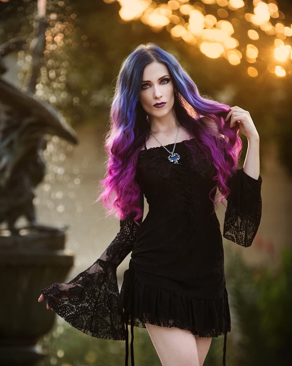 Daedra_model - Goths, Gothic, The photo, Girls, Long hair, Colorful hair, Longpost, Daedra model, Informals, Subcultures