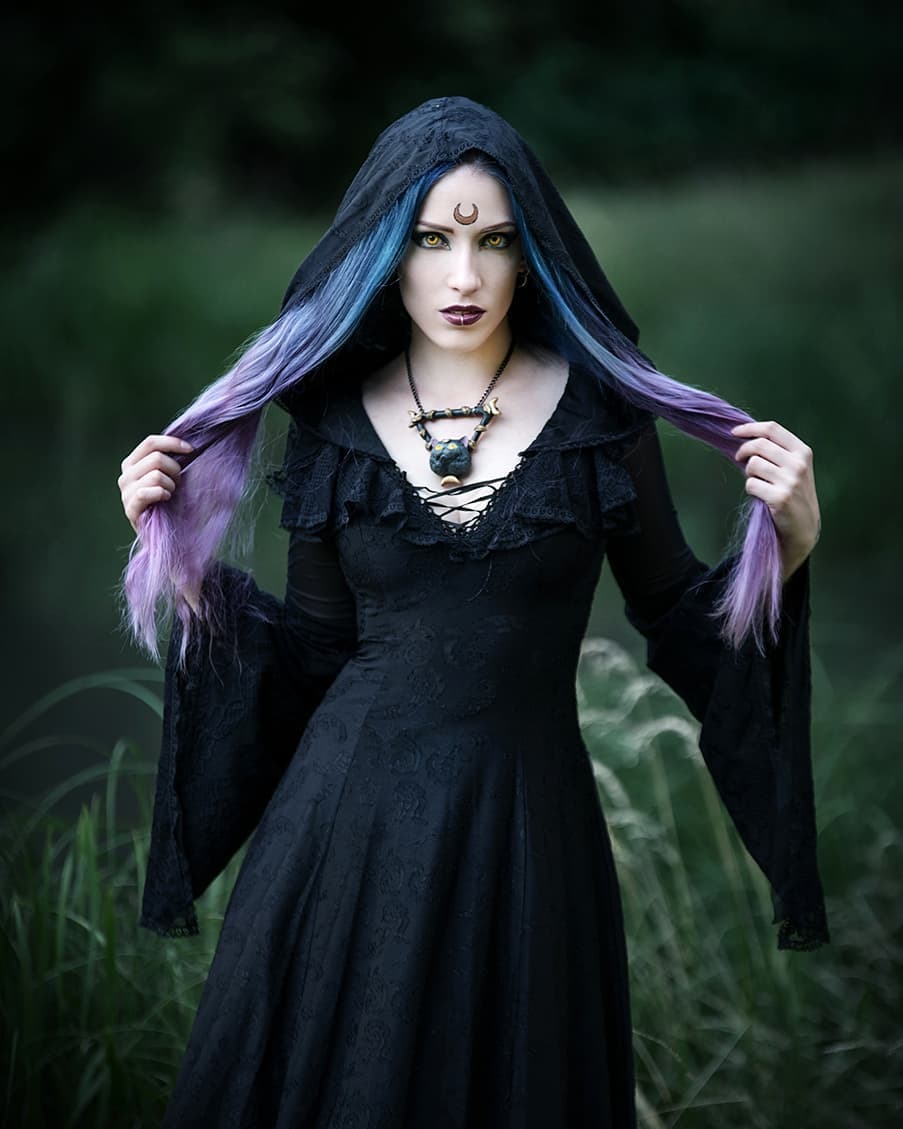 Daedra_model - Goths, Gothic, The photo, Girls, Long hair, Colorful hair, Longpost, Daedra model, Informals, Subcultures